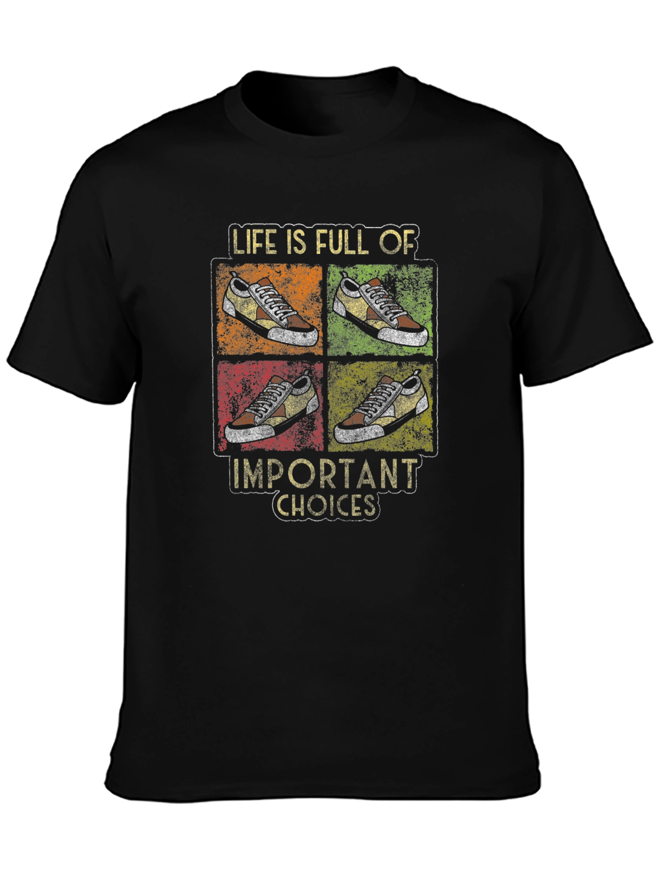 Black Life Choices Graphic Tee - Casual Black T-Shirt view 3