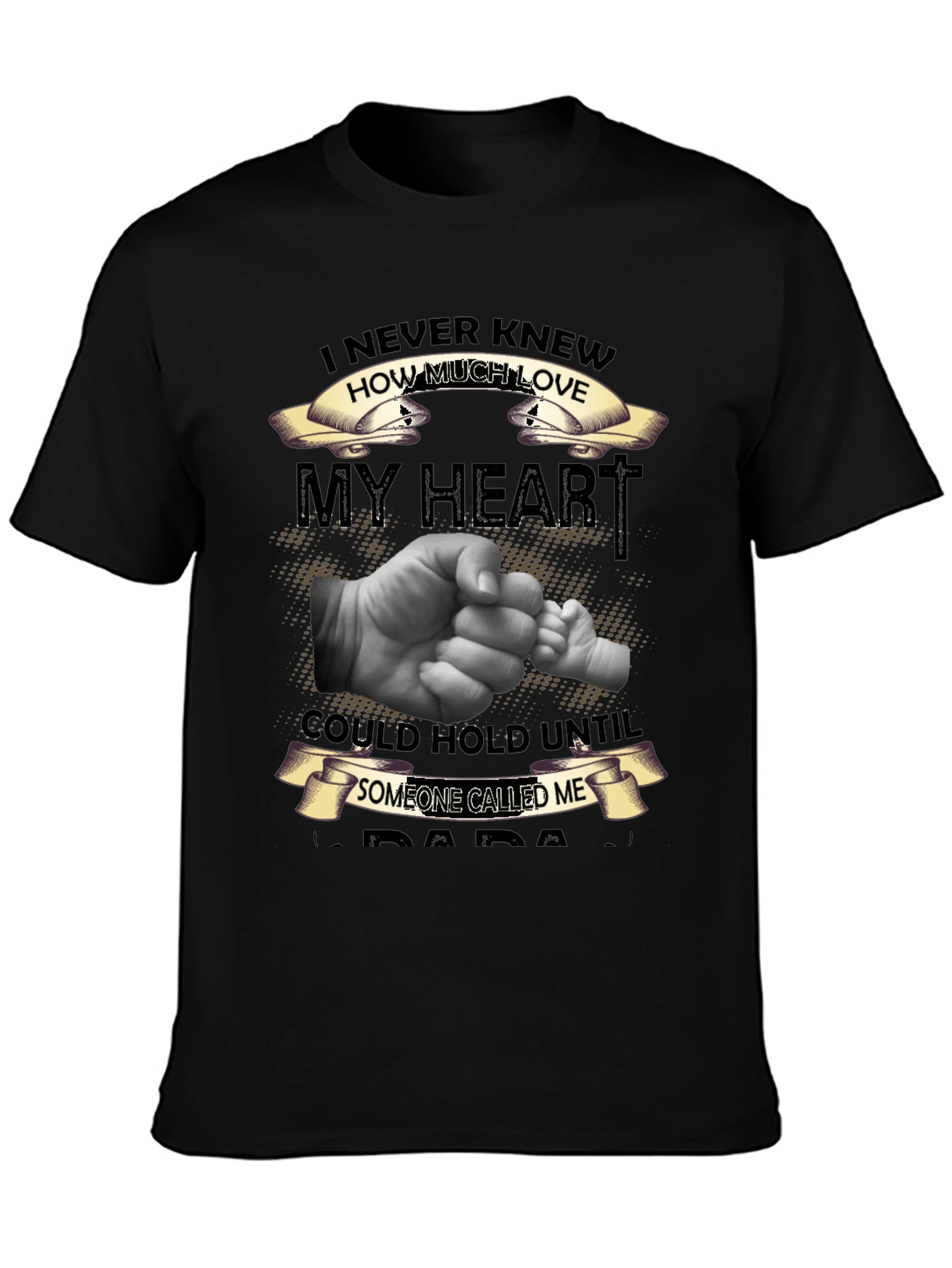 Black I Never Knew How Much Love T-Shirt view 3