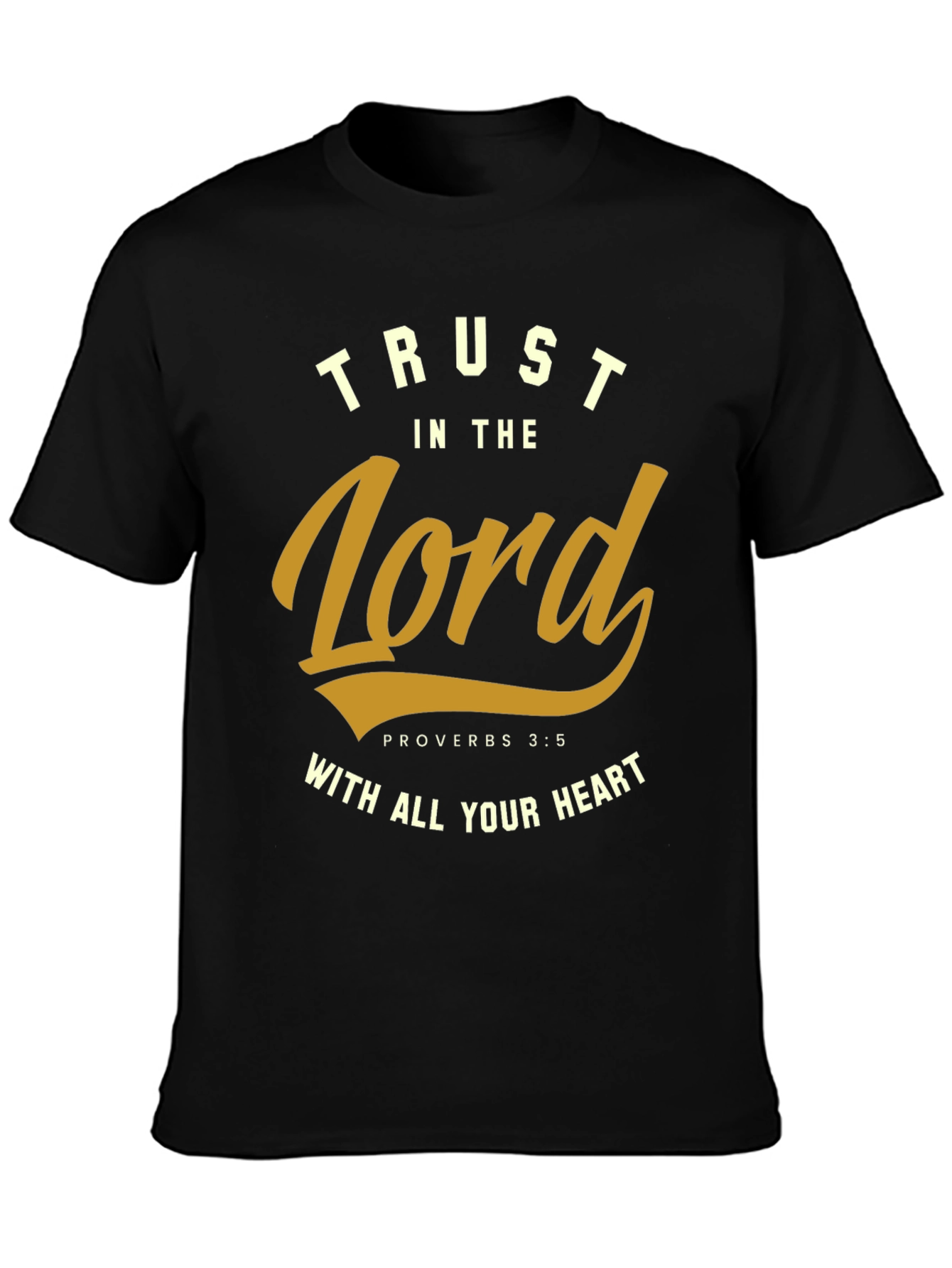 Black Trust in the Lord T-Shirt view 3