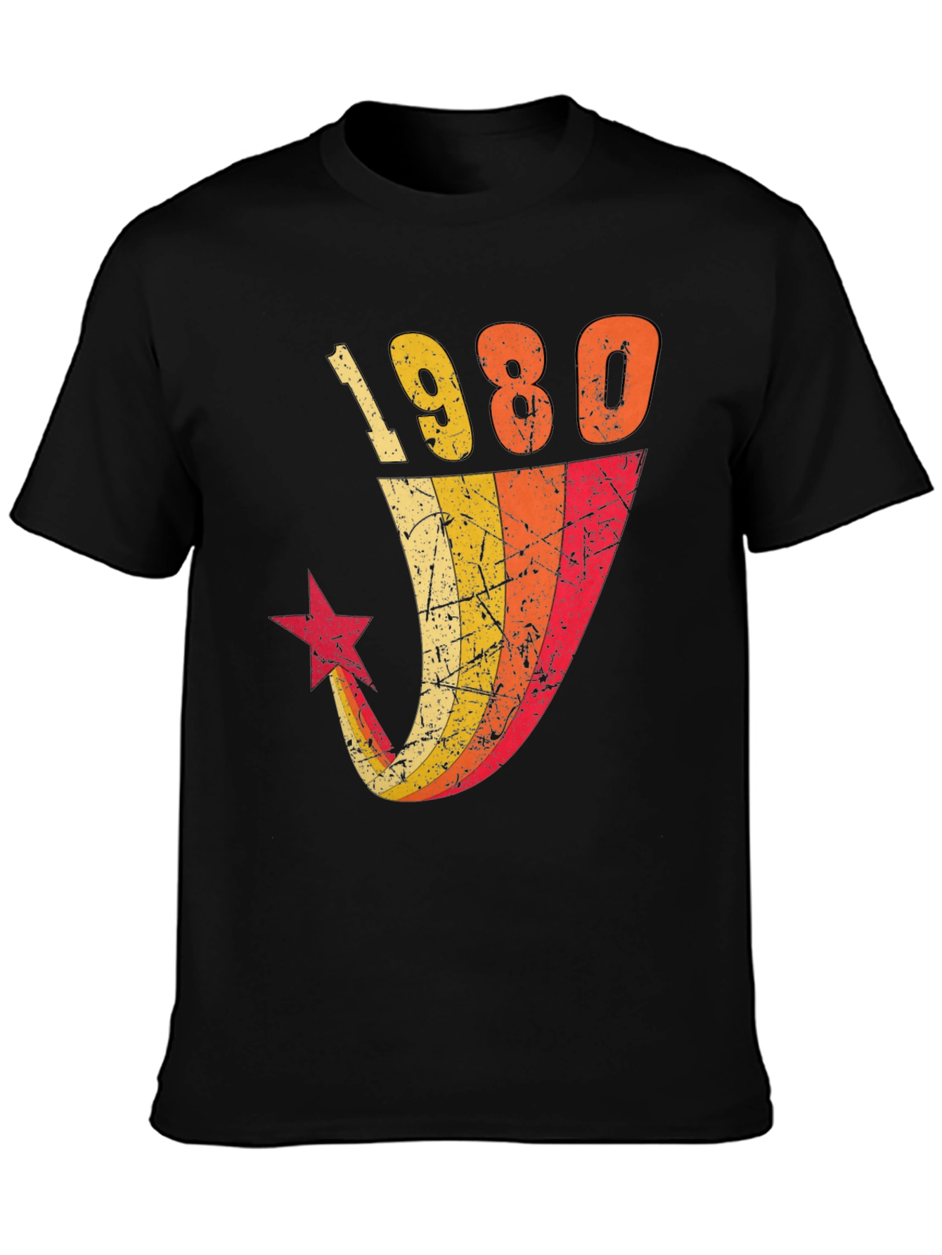 Black Vintage 1980 Graphic Tee view 3