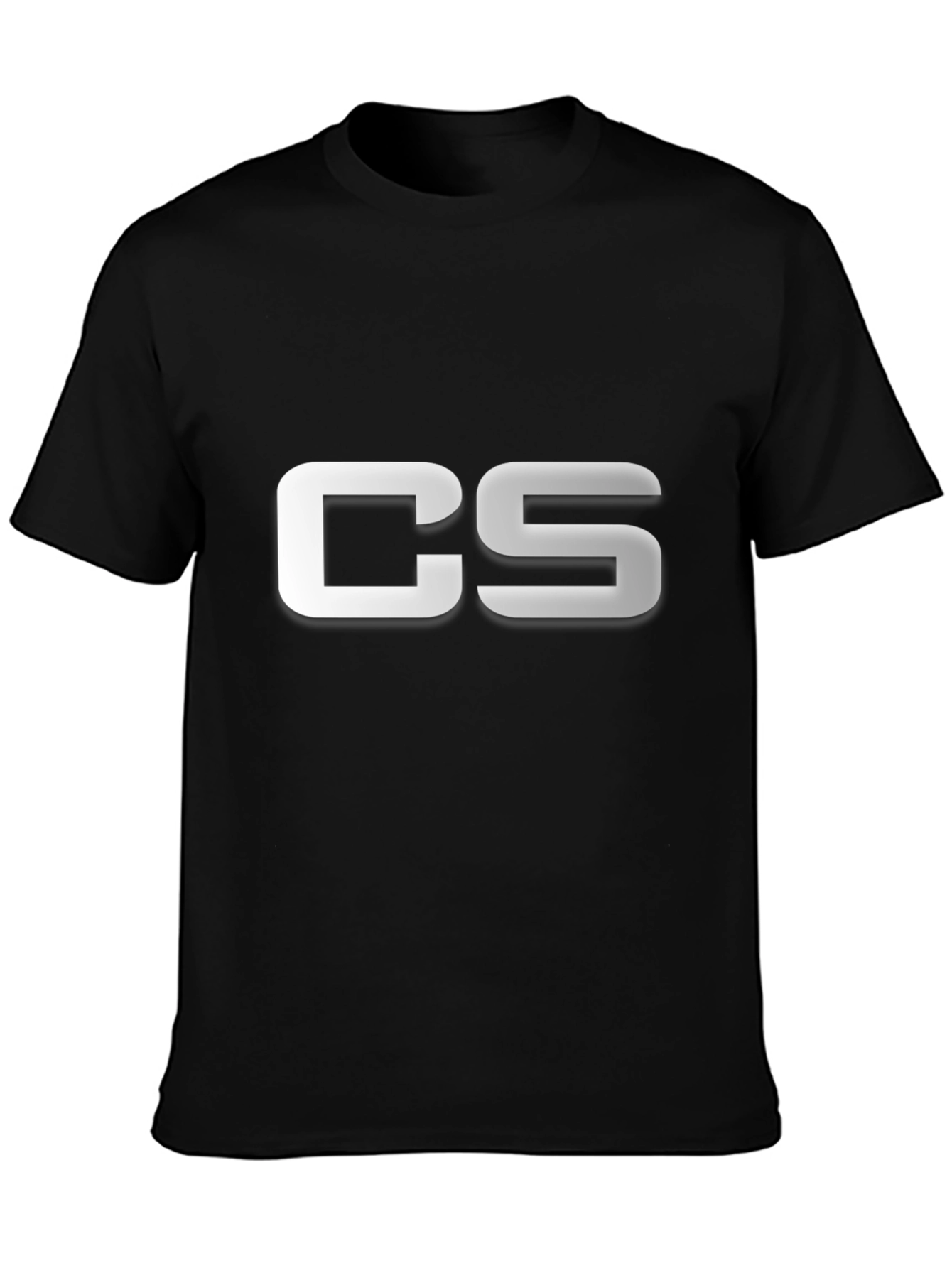 Black CS Logo Black T-Shirt view 3