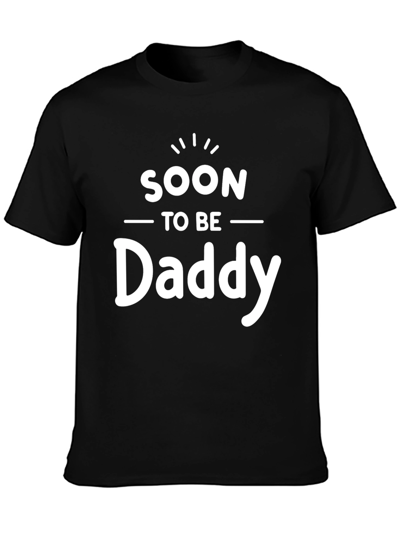 Black Soon To Be Daddy Graphic Tee view 3