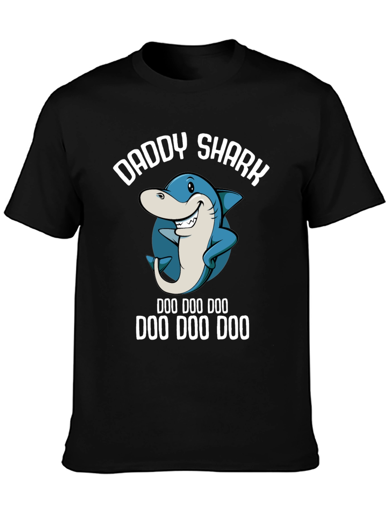 Daddy Shark T-Shirt - Doo Doo Doo Funny Dad Tee - 3