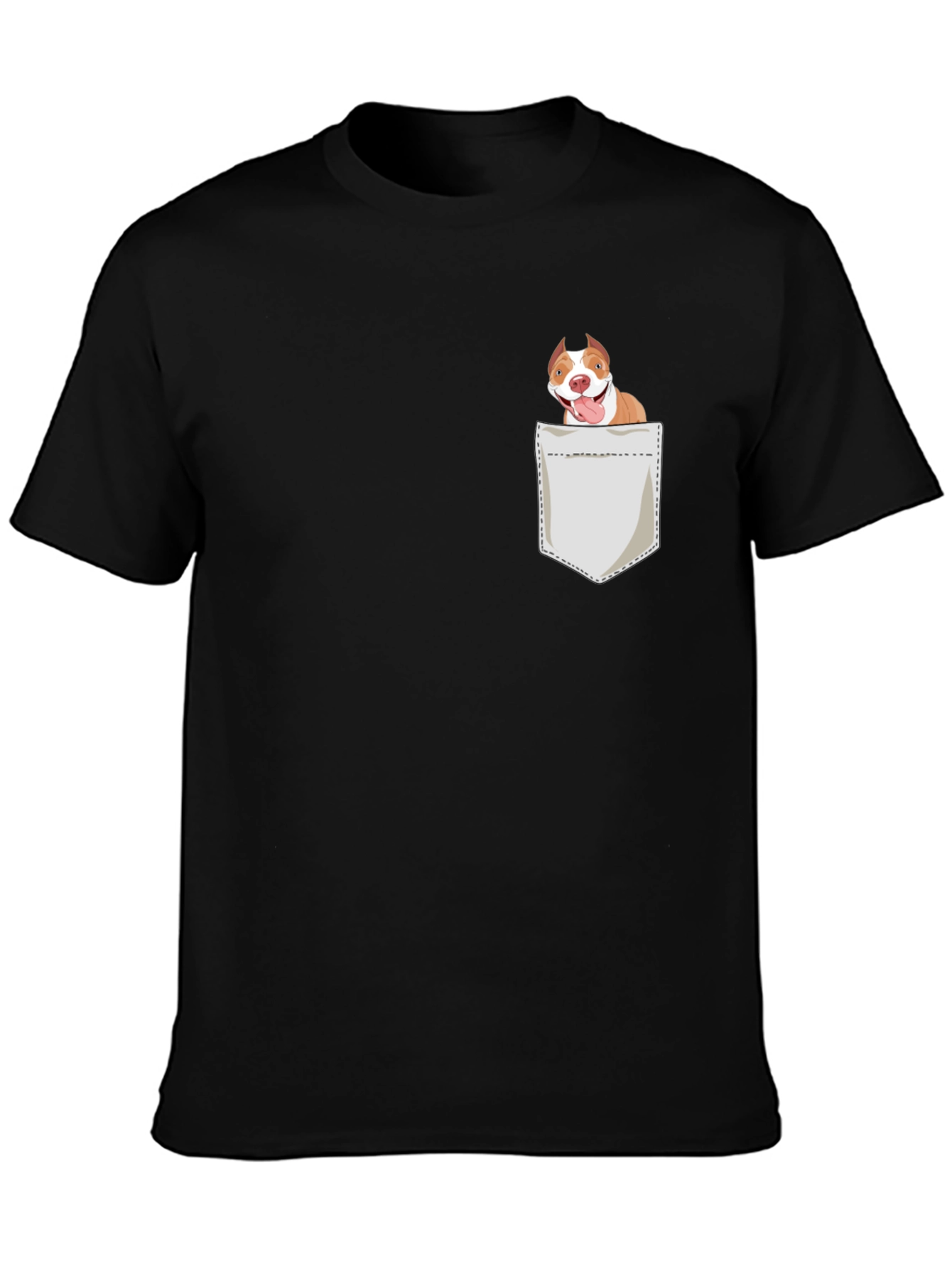Black Dog in Pocket Graphic Tee view 3