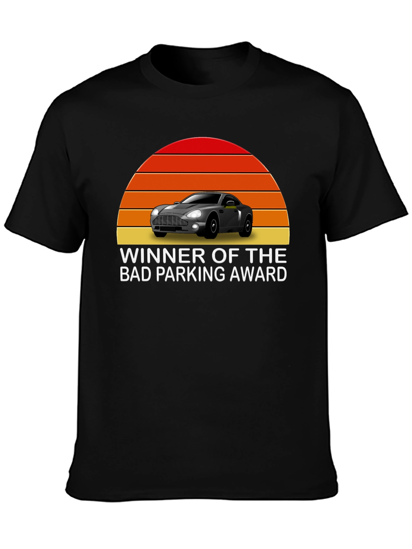 Black Bad Parking Award Graphic Tee view 3