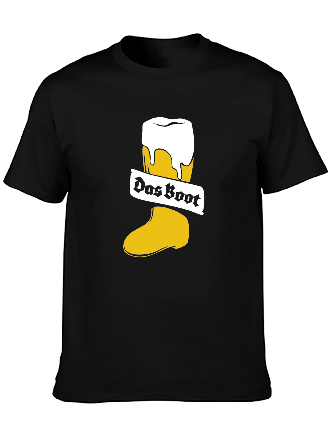 Black Das Boot Beer Boot T-Shirt view 3