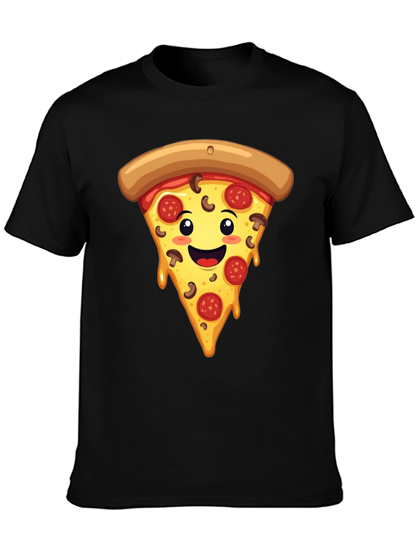 Pizza Slice Graphic T-Shirt - Black, Fun & Stylish - 3