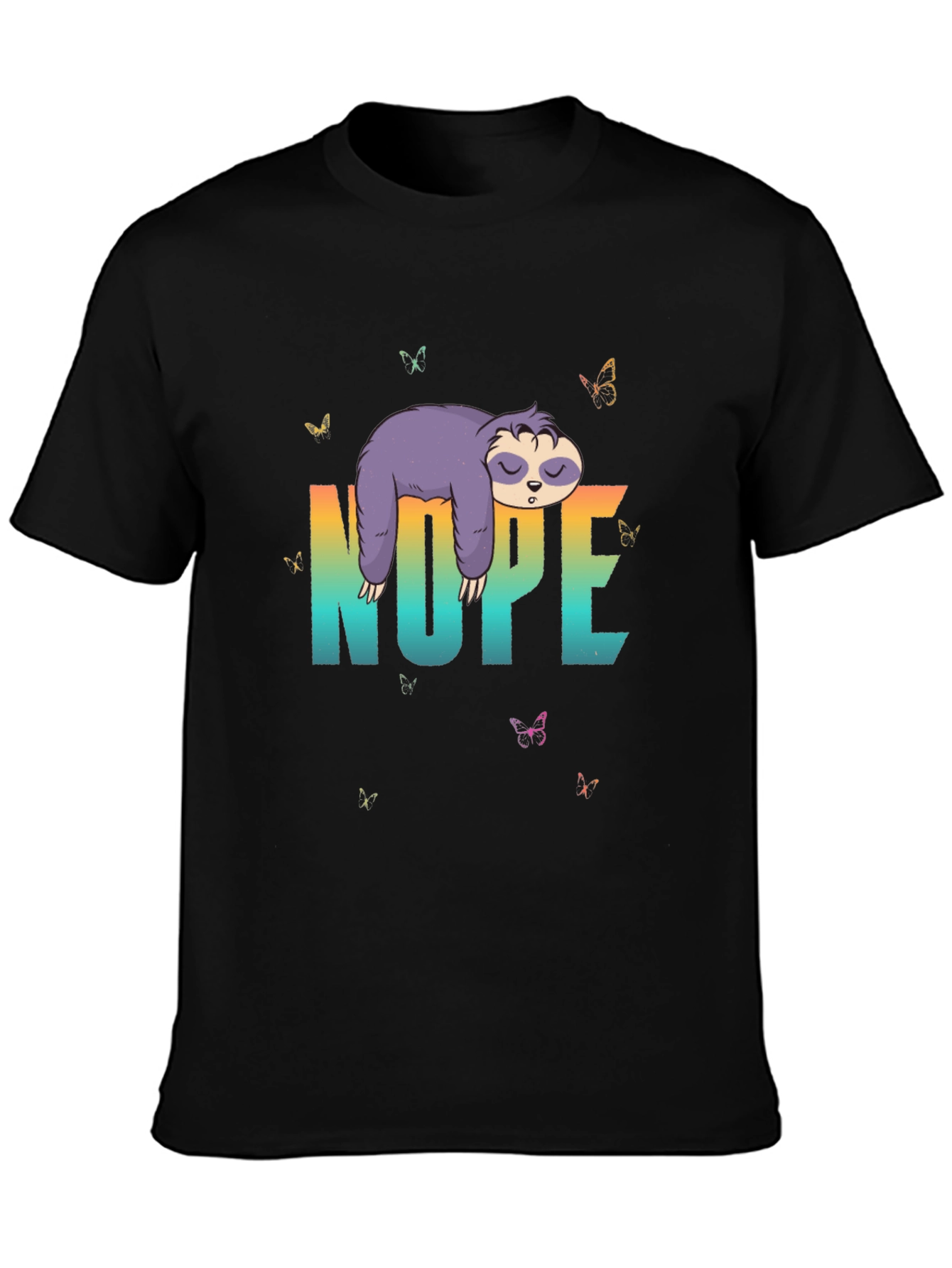 Nope Sloth Graphic Tee - 3