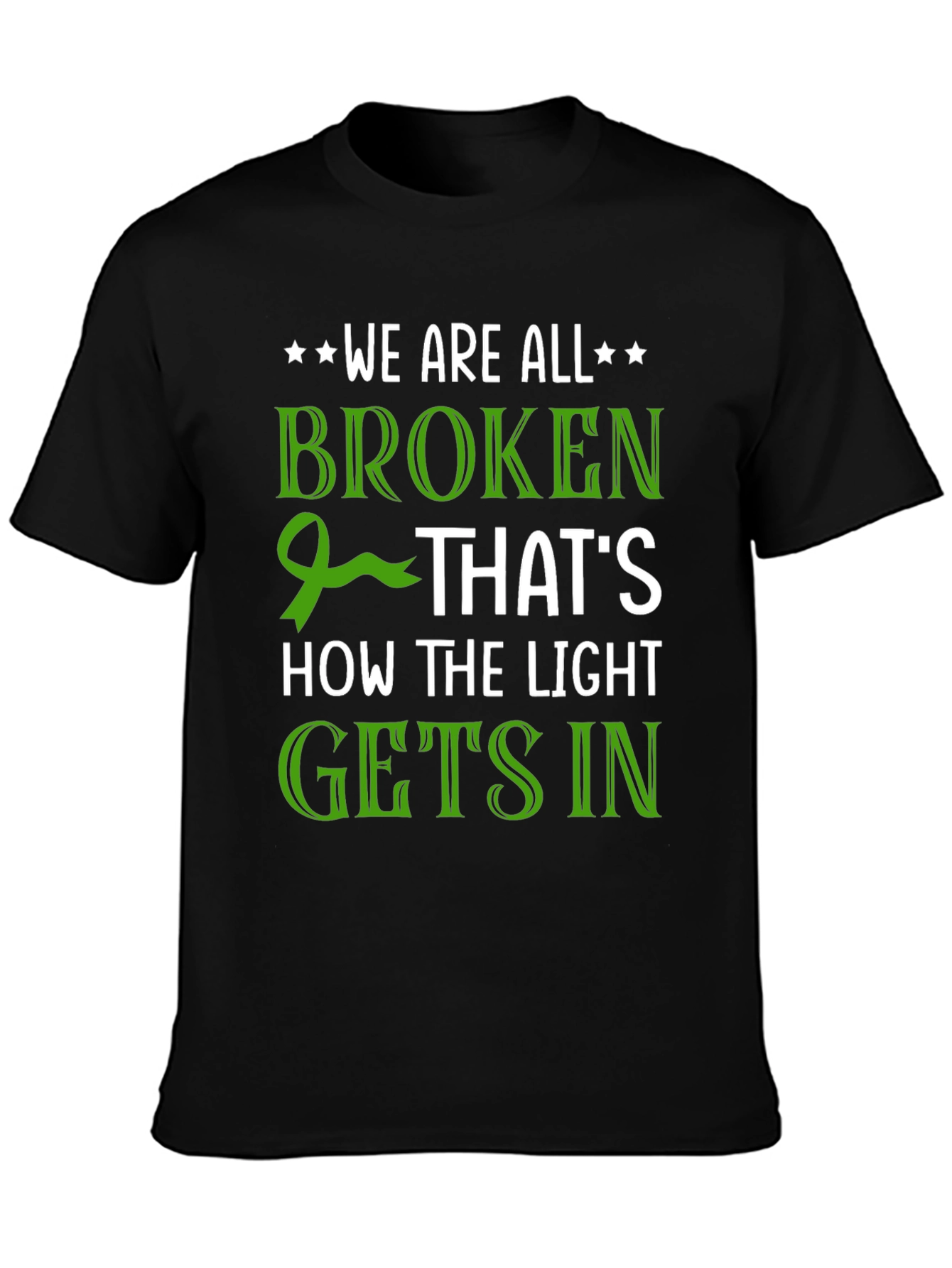 Black Broken: How the Light Gets In T-Shirt view 3