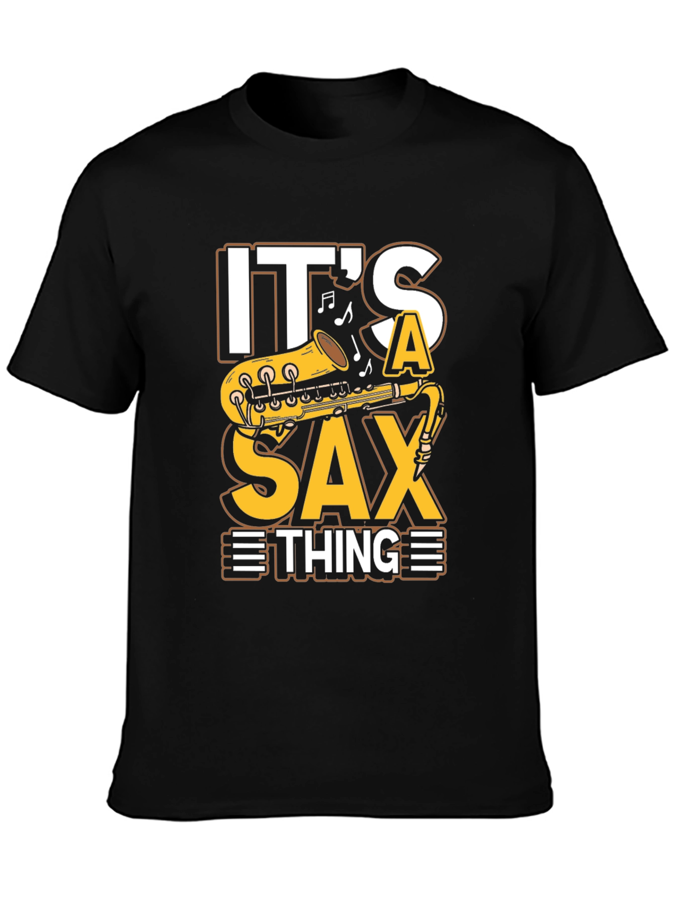 Black It's A Sax Thing T-Shirt - Musical Instrument Tee view 3