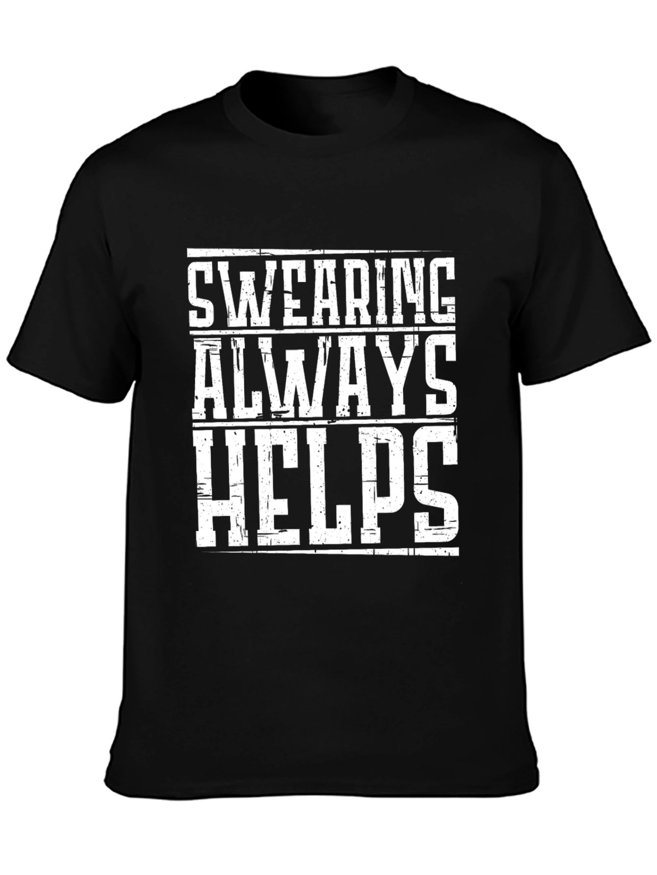 Black Swearing Always Helps Graphic Tee view 3