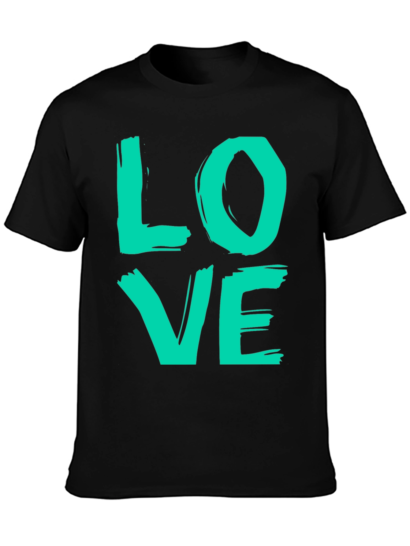 Black Love Graphic T-Shirt - Trendy Casual Tee view 3