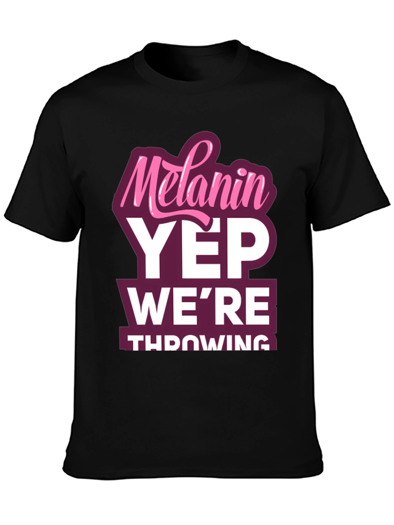 Black Melanin Yep Graphic Tee view 3