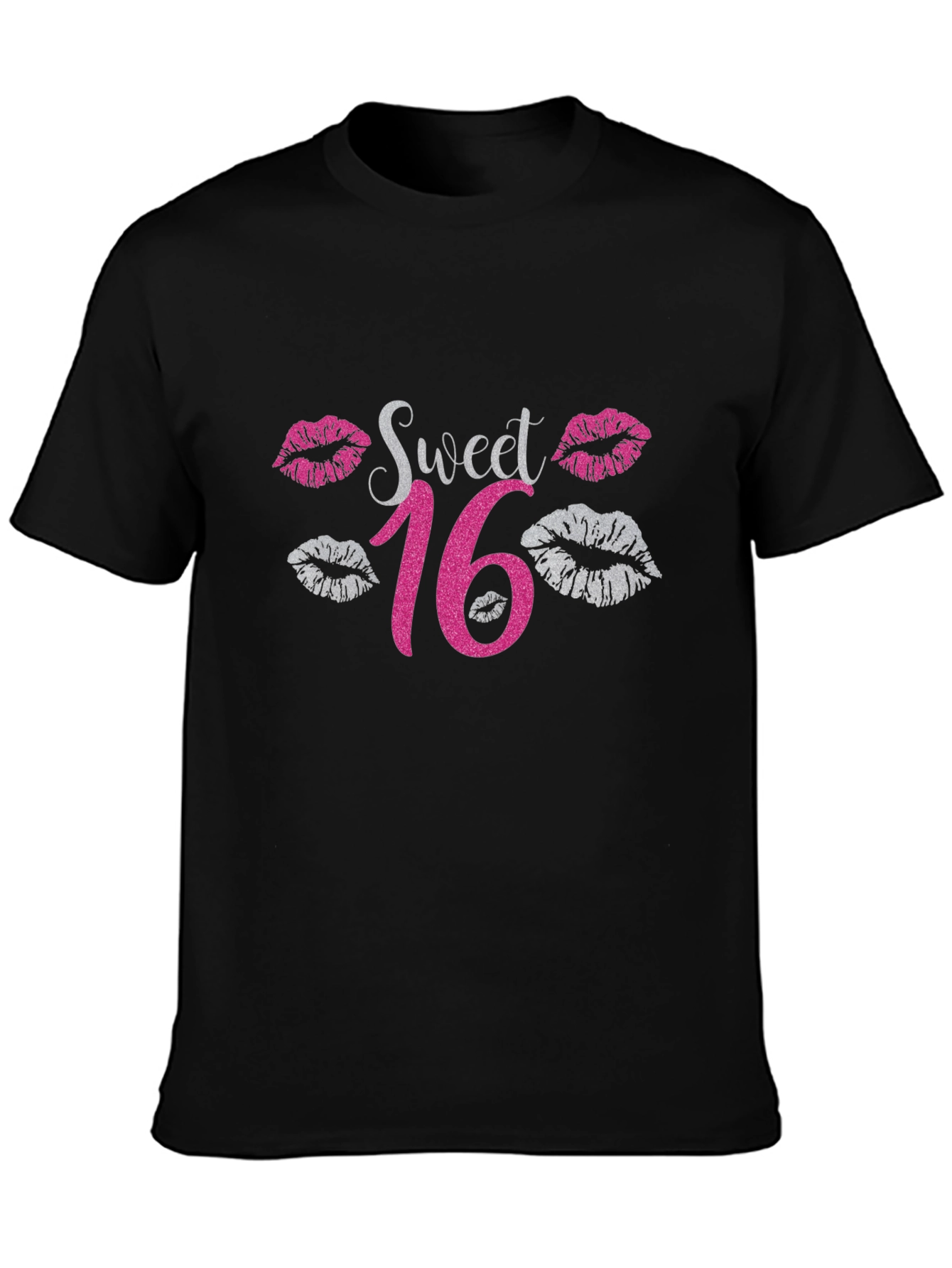 Sweet 16 Graphic Tee - Black - 3