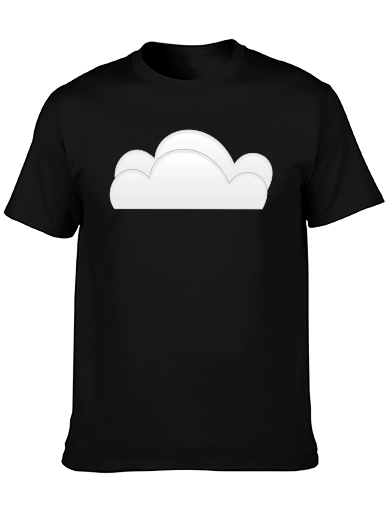 Black Cloud Graphic Black T-Shirt view 3