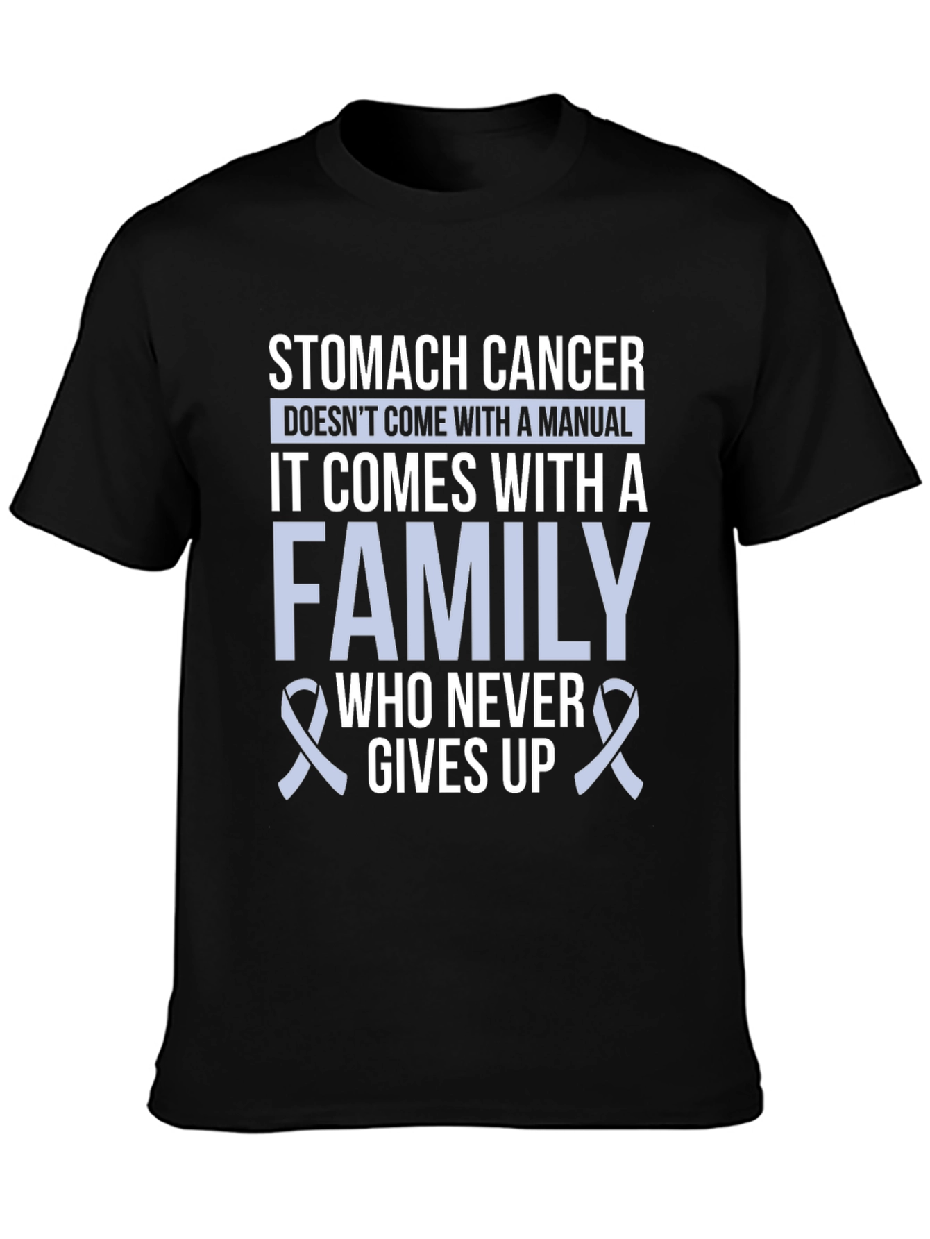 Stomach Cancer Awareness T-Shirt - Family Support - 3