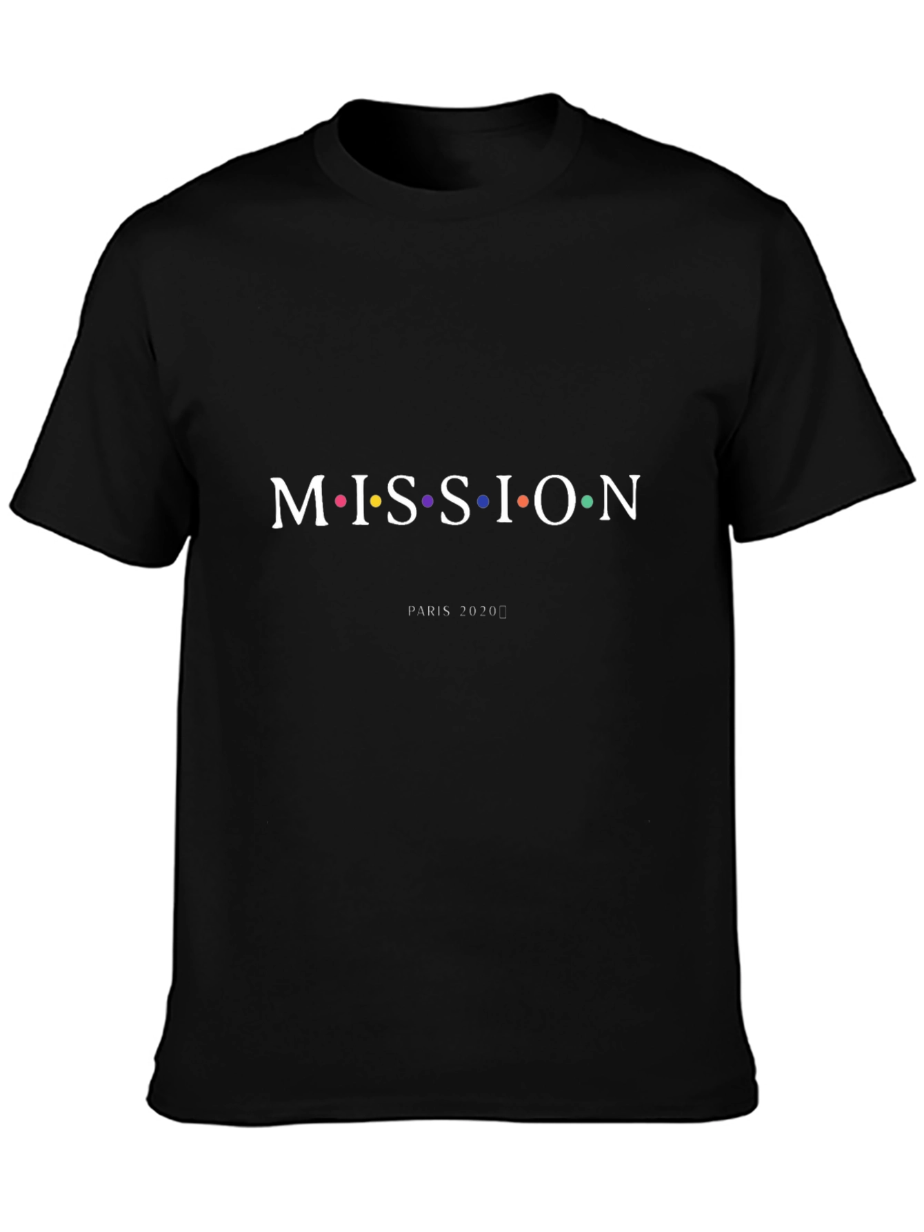 Black Mission Paris 2020 Graphic Tee - Black view 3