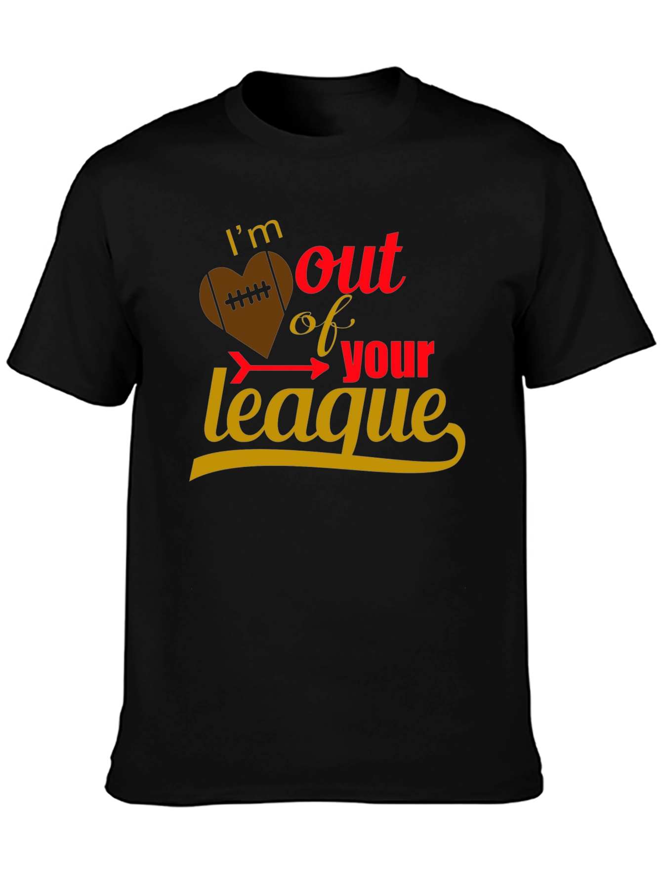 Black I'm Out of Your League Graphic Tee view 3