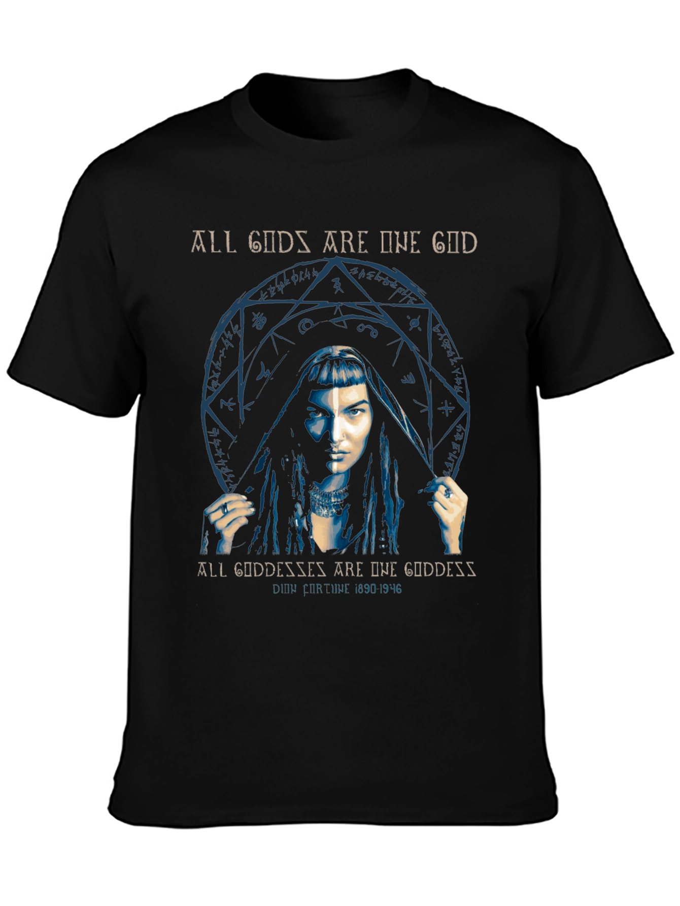 All Gods Are One Graphic Tee - Unique Occult Design - 3
