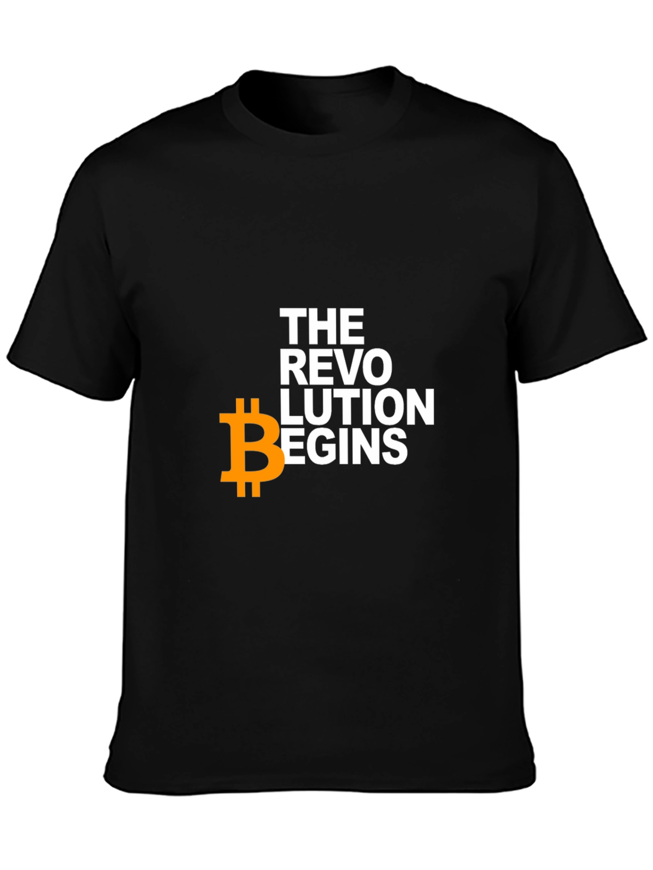 Black Bitcoin Revolution T-Shirt - Crypto Enthusiast Tee view 3