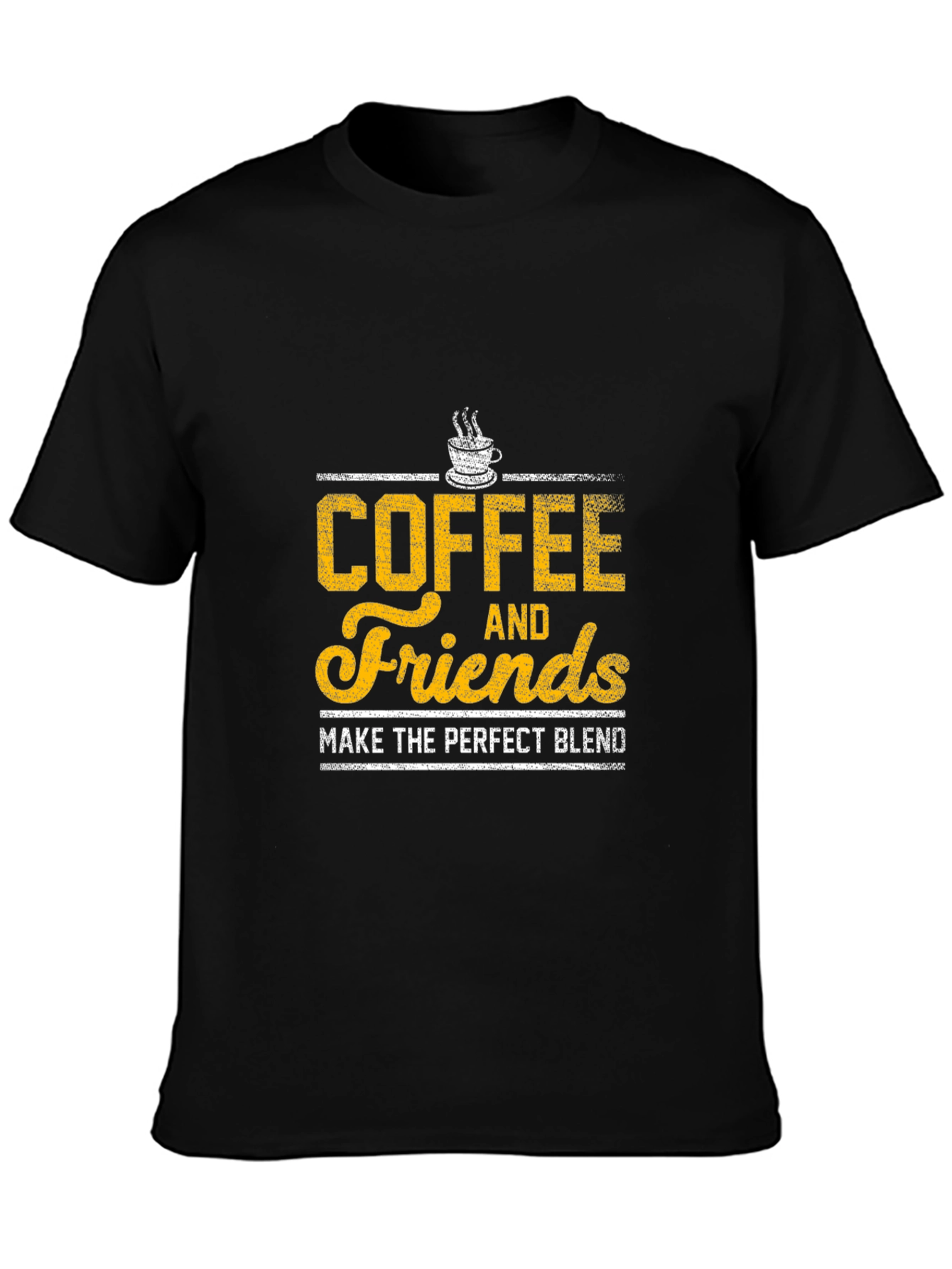 Black Coffee and Friends Graphic T-Shirt view 3