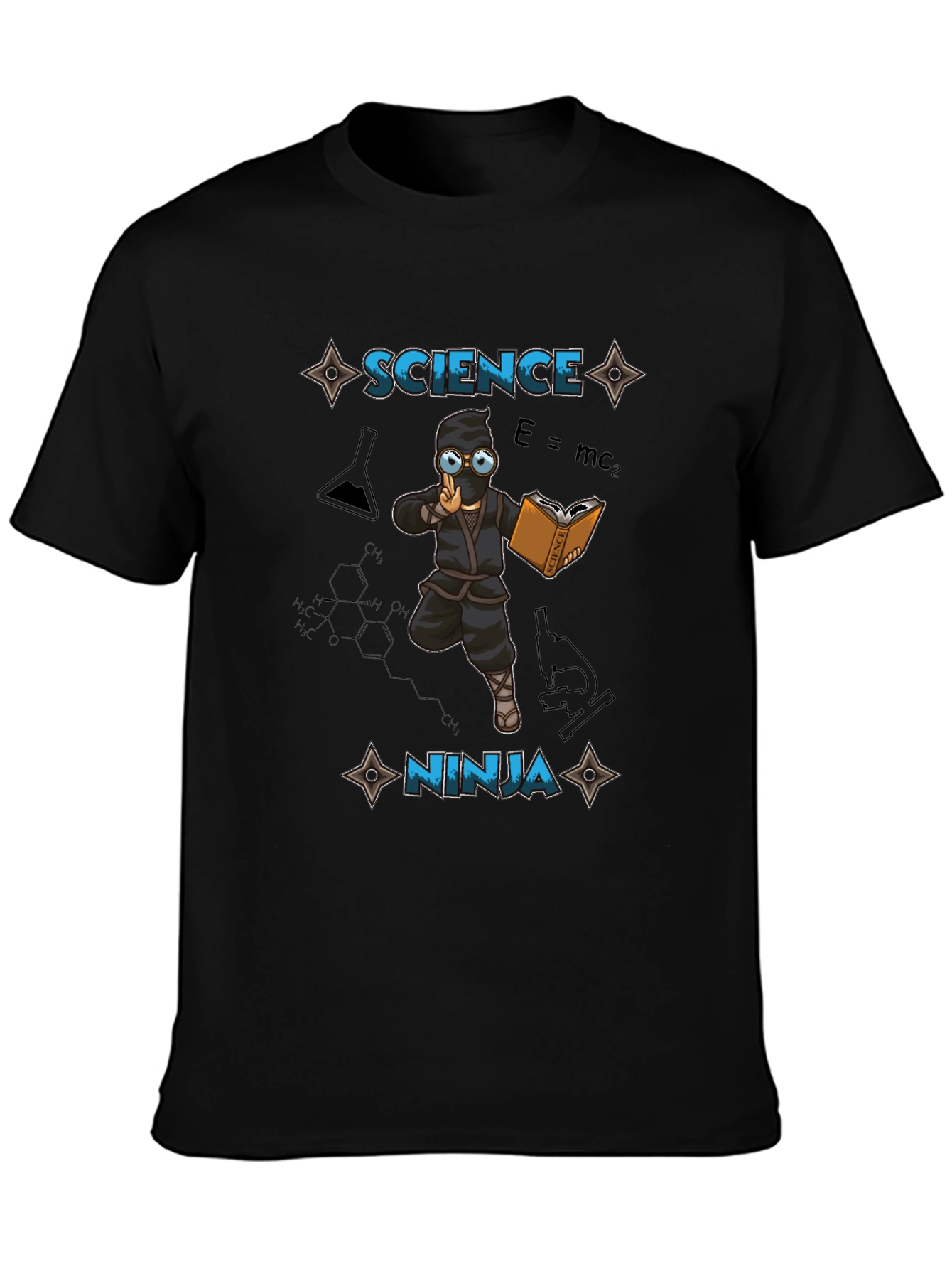 Black Science Ninja T-Shirt - Smart & Stylish! view 3