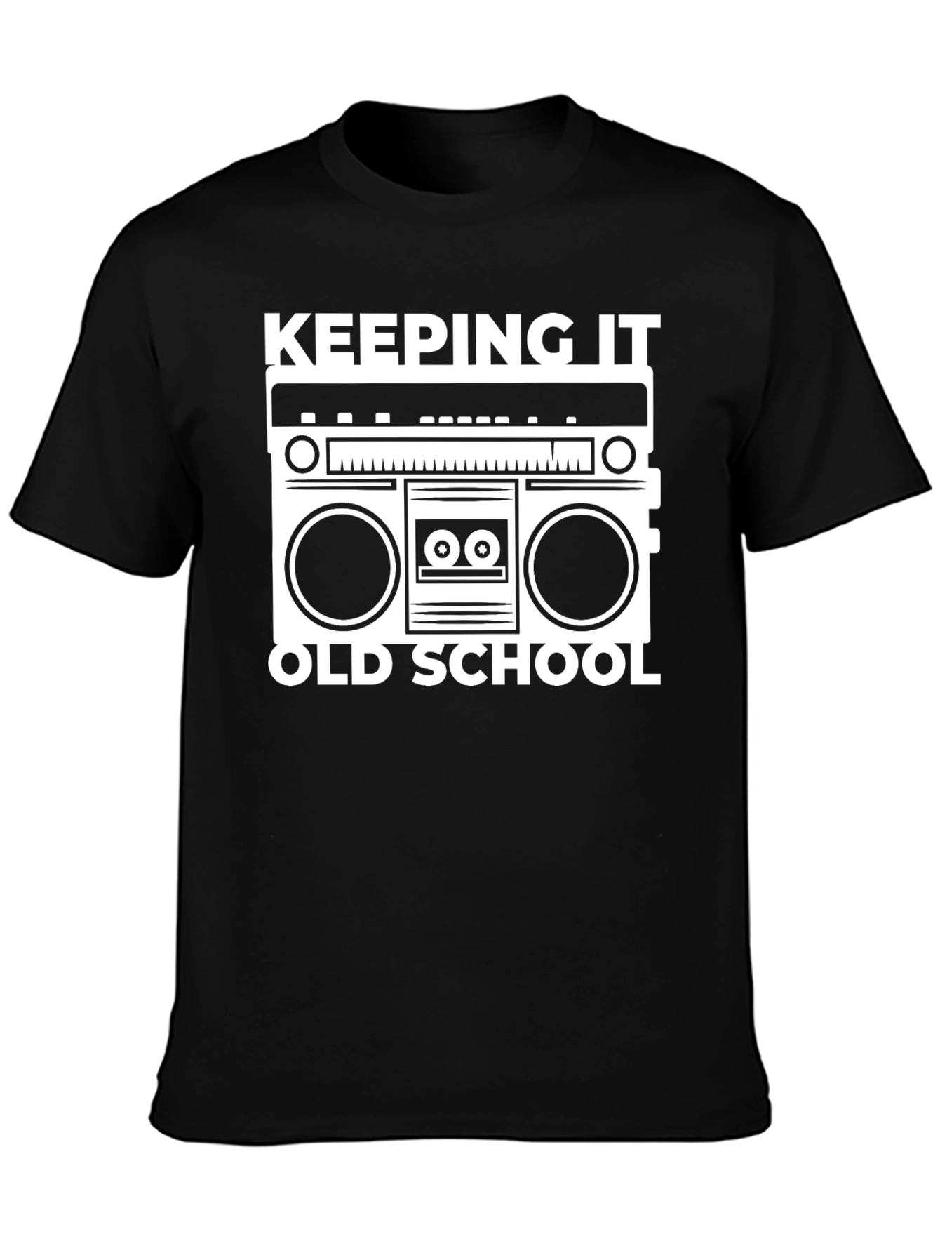 Keeping It Old School Boombox Graphic T-Shirt - 3