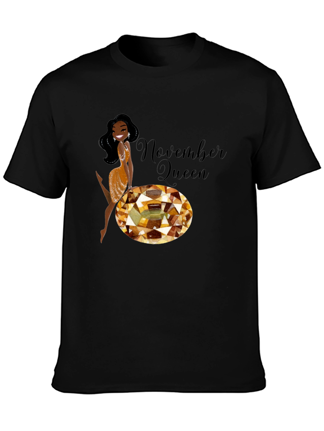 Black November Queen Graphic Tee view 3