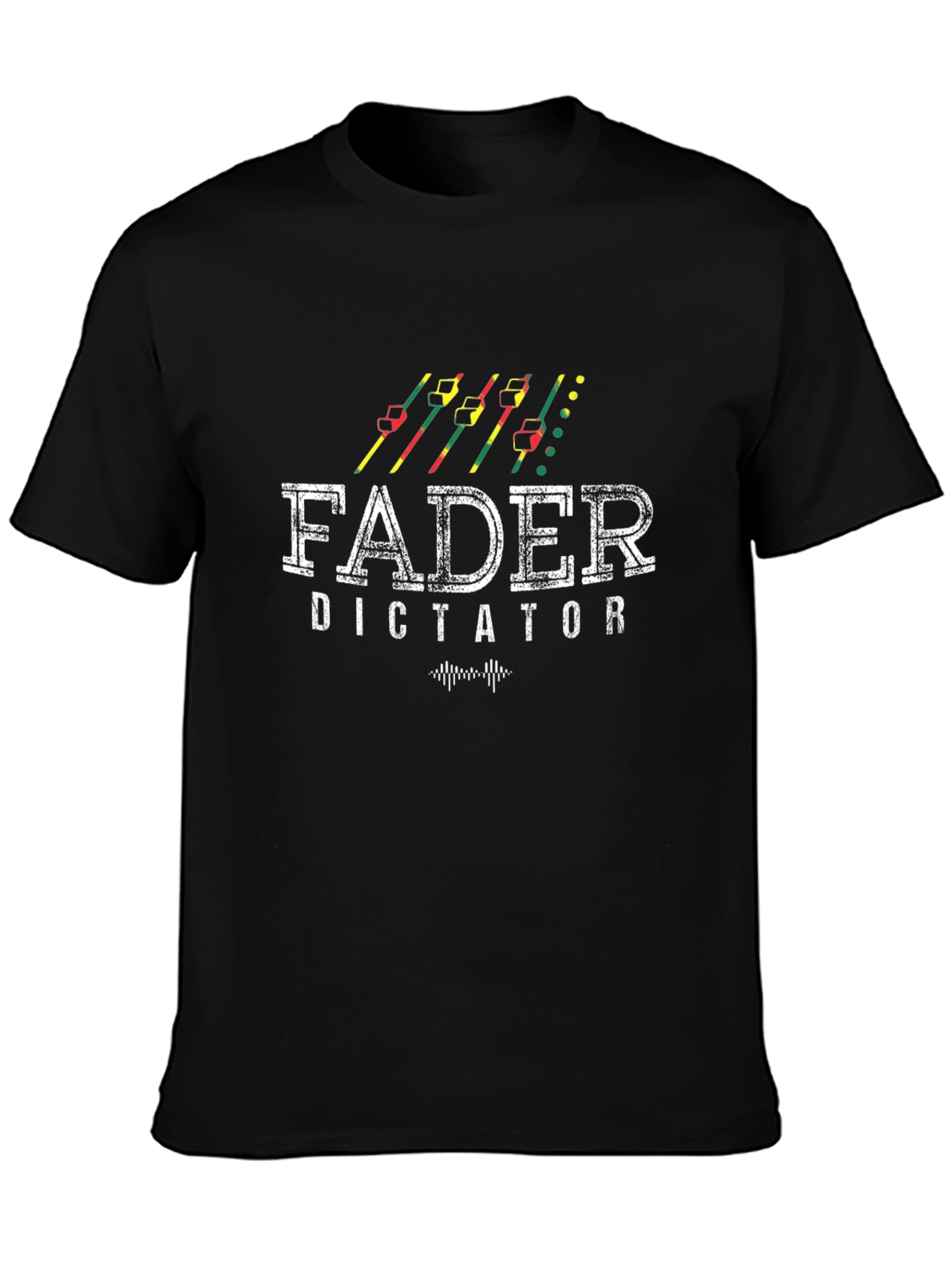 Black Fader Dictator Black Graphic T-Shirt view 3