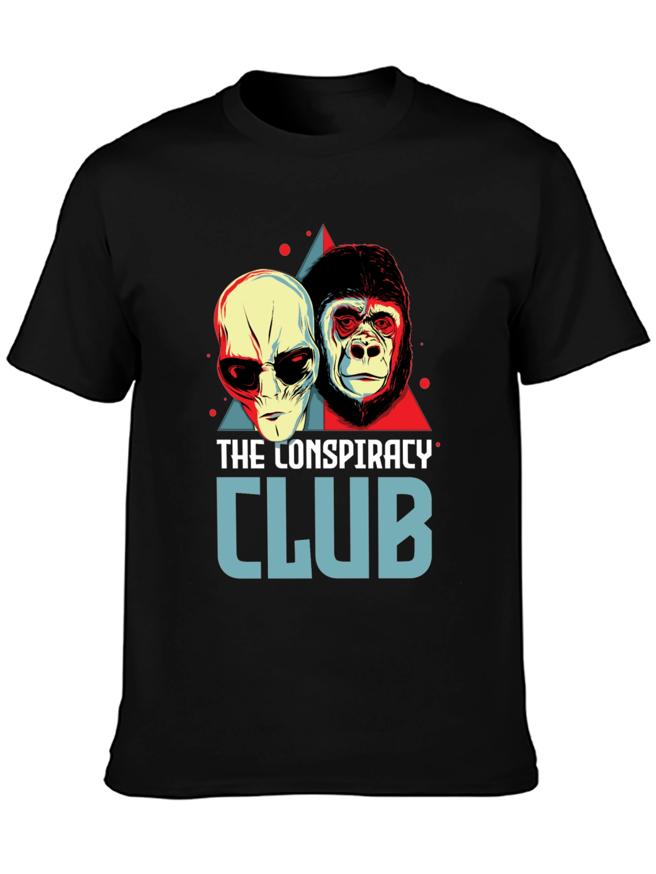 Black Conspiracy Club Graphic T-Shirt view 3