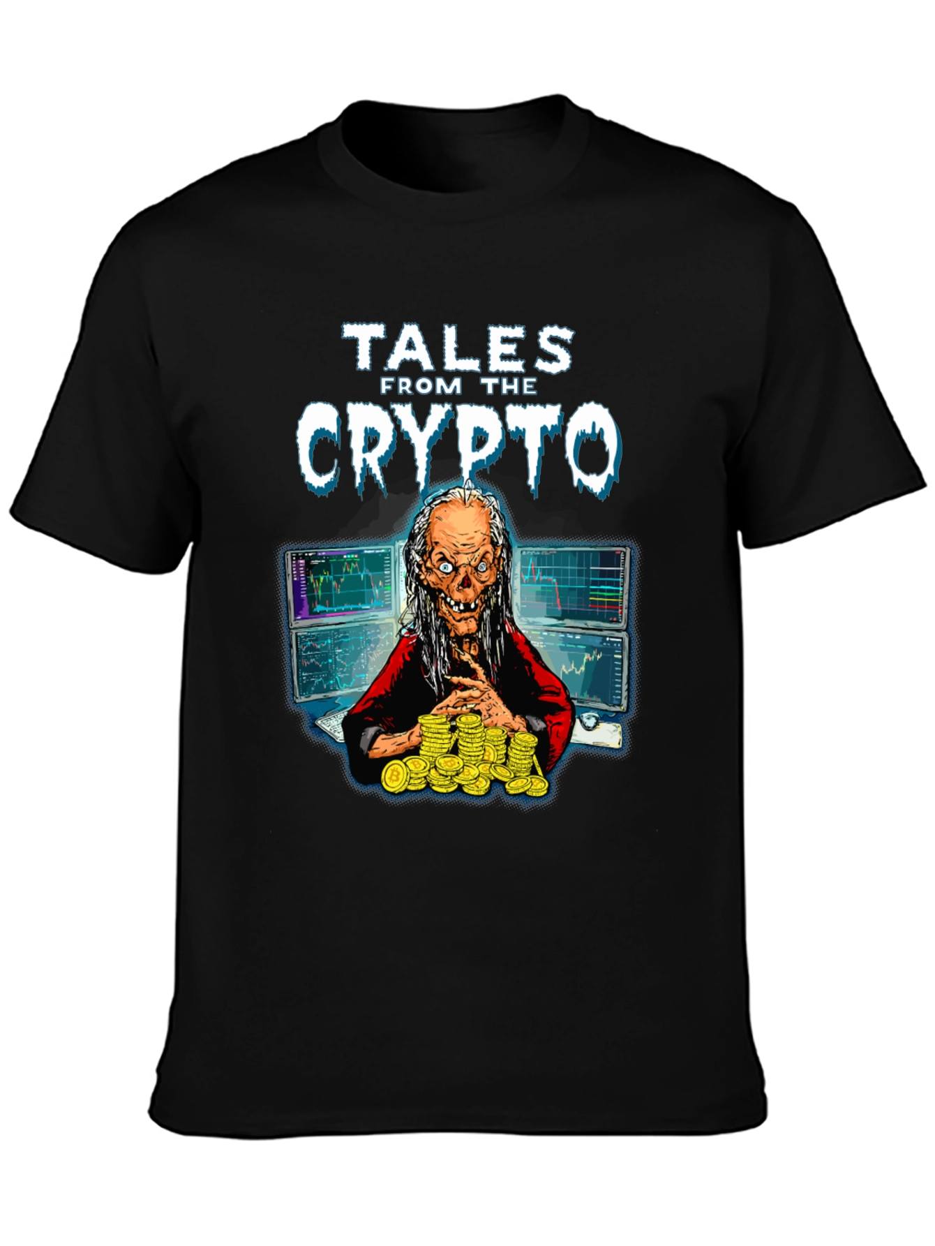 Black Tales From The Crypto Graphic T-Shirt view 3