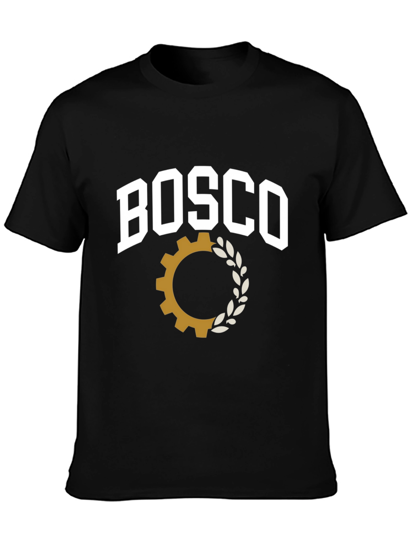 Black Bosco Gear Tee - Classic Graphic T-Shirt view 3
