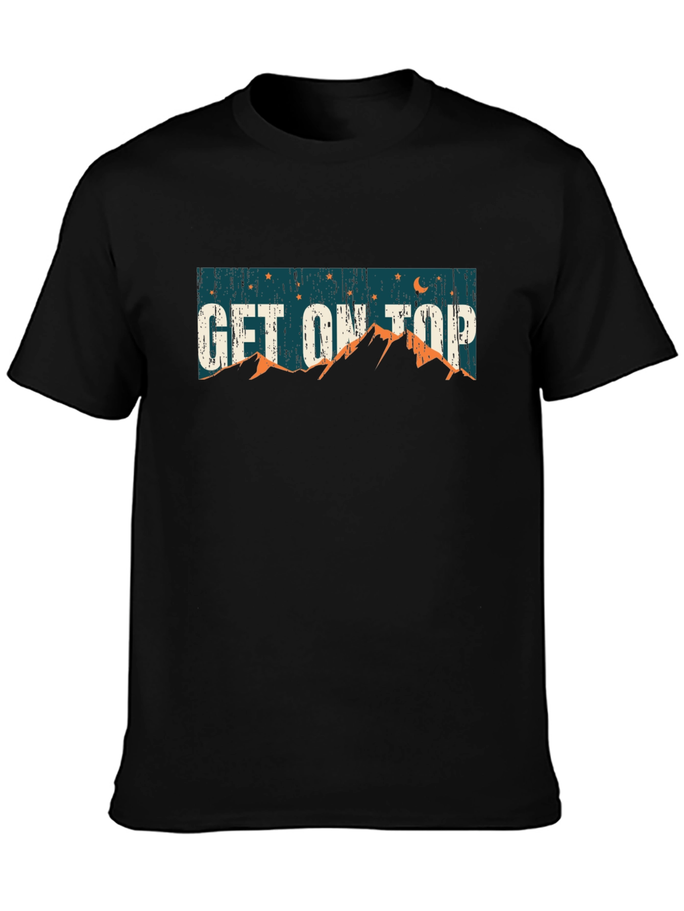 Black Get on Top Black Graphic T-Shirt view 3