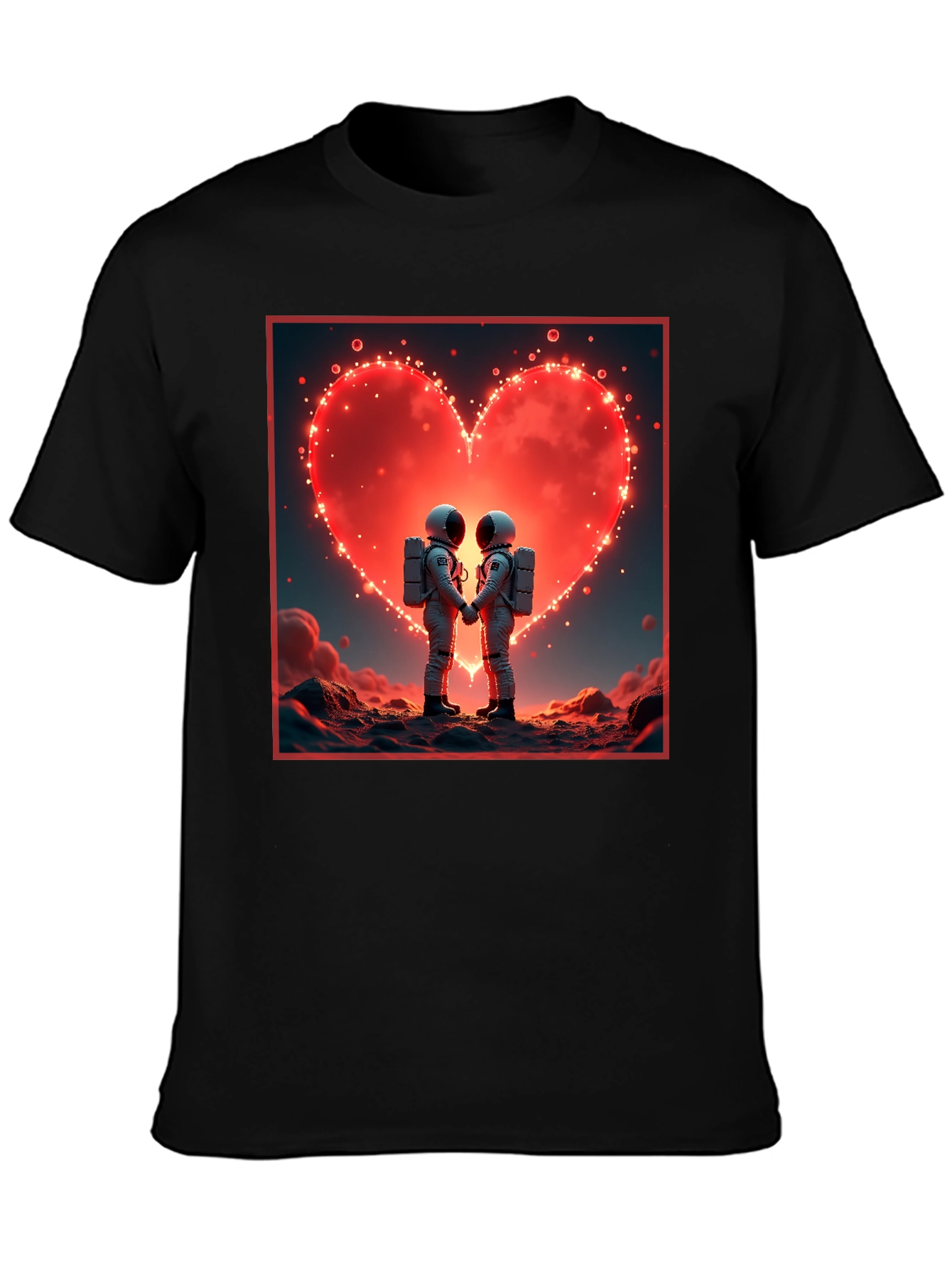 Astronaut Love T-Shirt, Space Romance Tee - 3