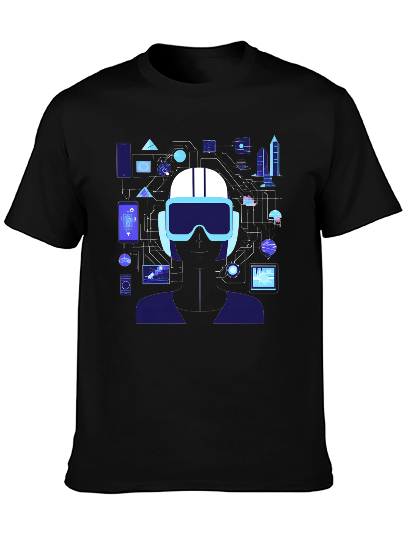 Black Tech Vision T-Shirt: Future is Now view 3