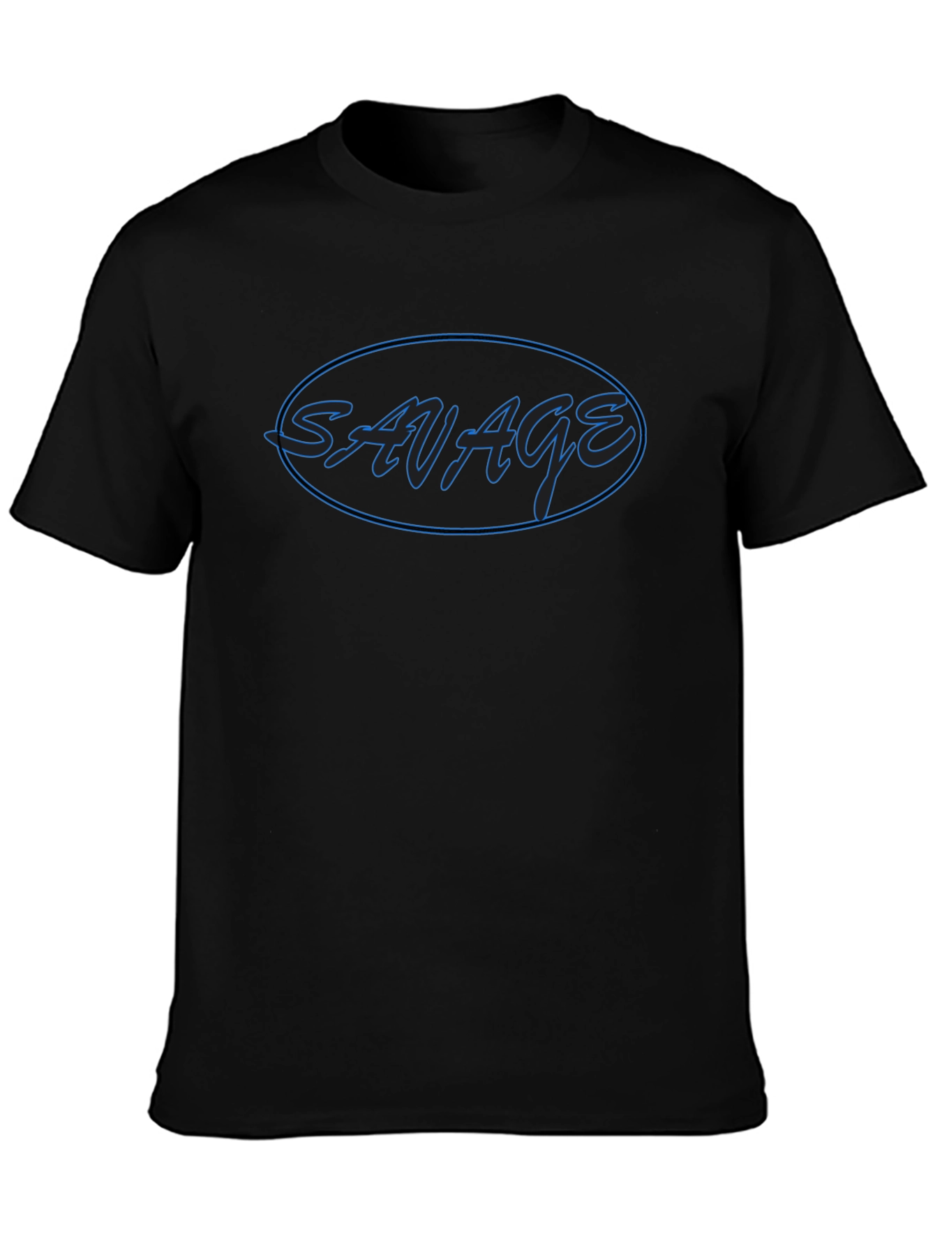 Black Savage Graphic T-Shirt - Men's Casual Tee view 3