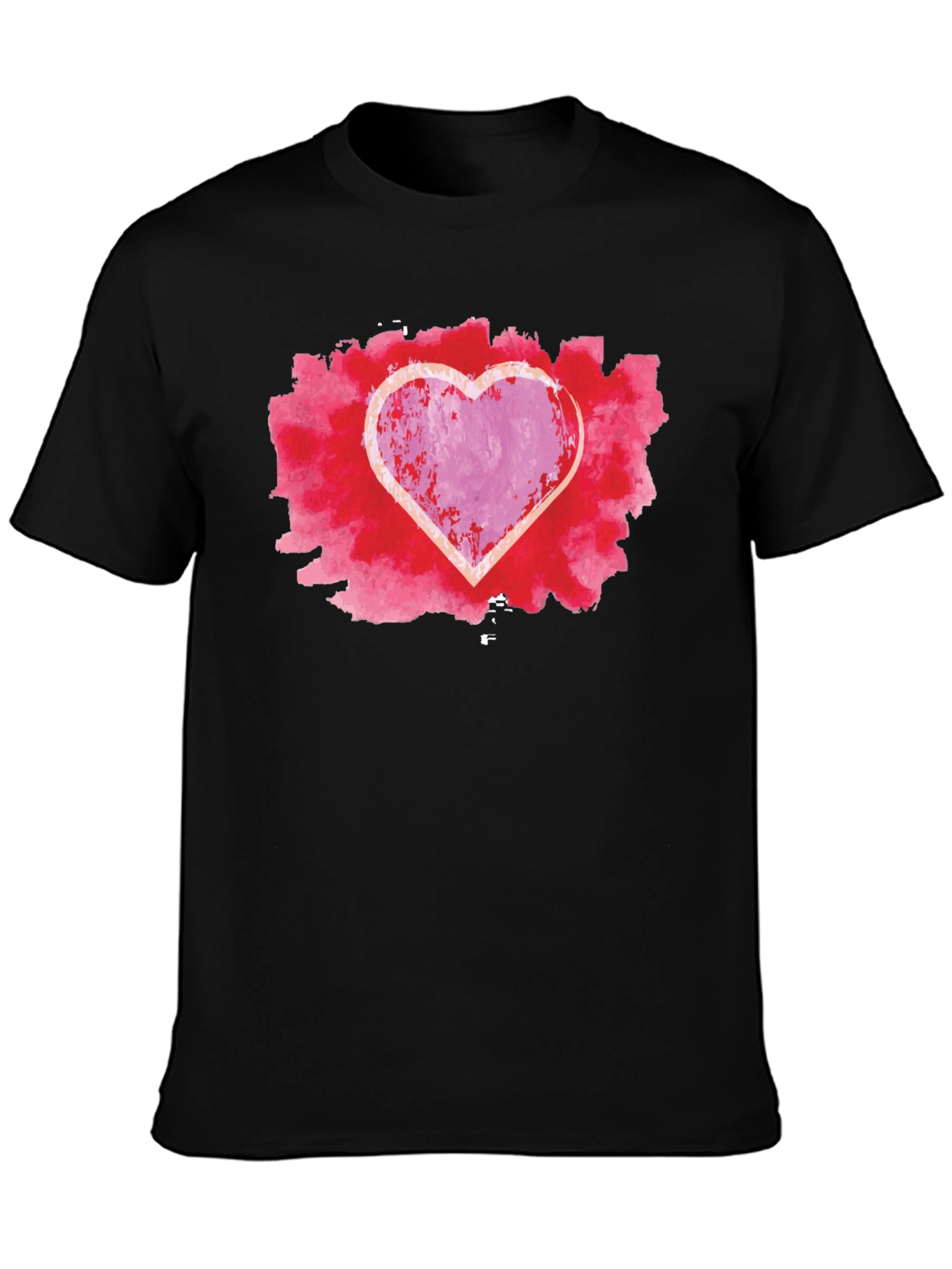 Black Heart Graphic Black Tee view 3