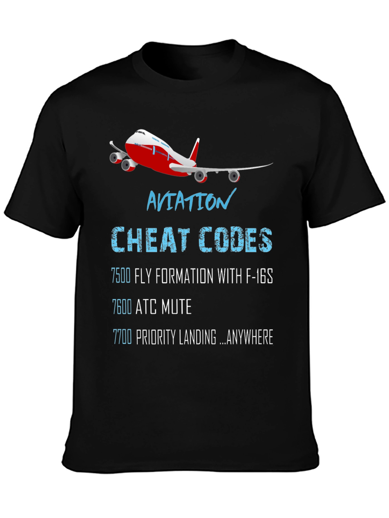Aviation Cheat Codes T-Shirt - 3