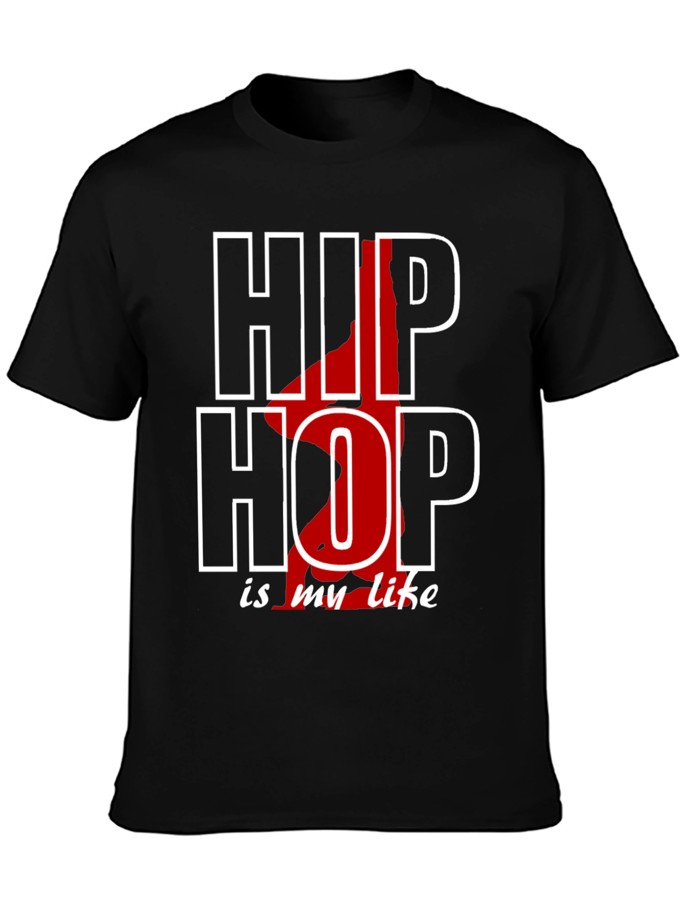 Black Hip Hop Is My Life Black T-Shirt view 3