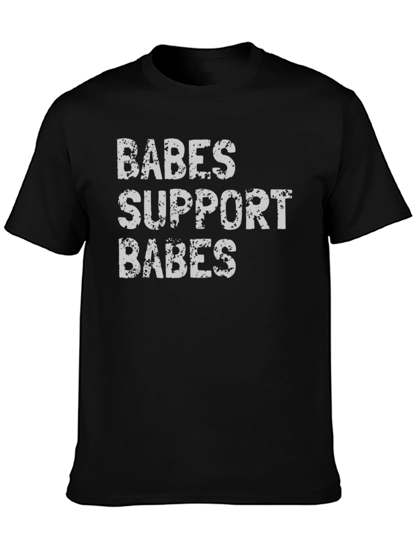 Black Babes Support Babes Graphic T-Shirt view 3