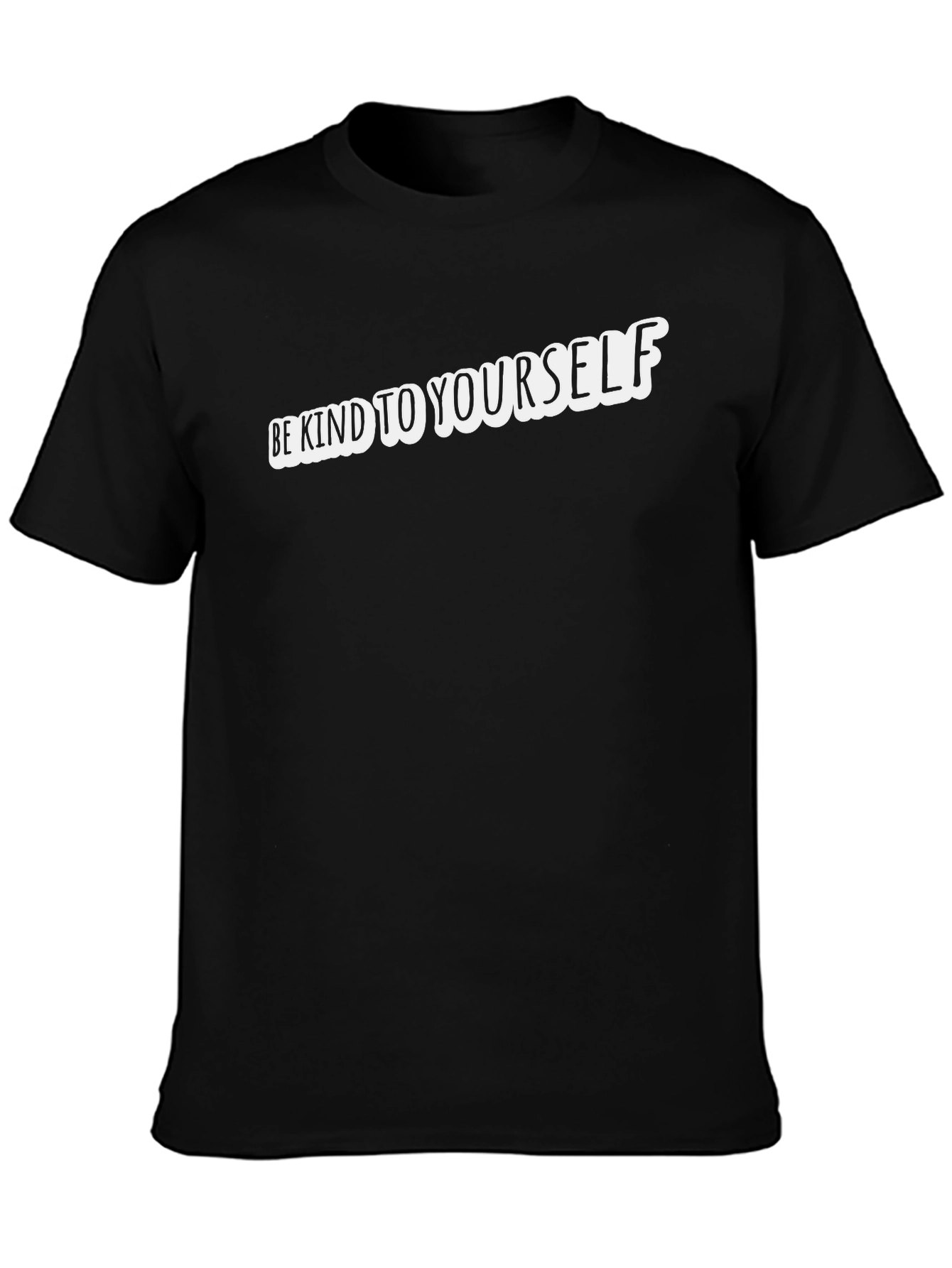 Black Be Kind to Yourself Black T-Shirt view 3