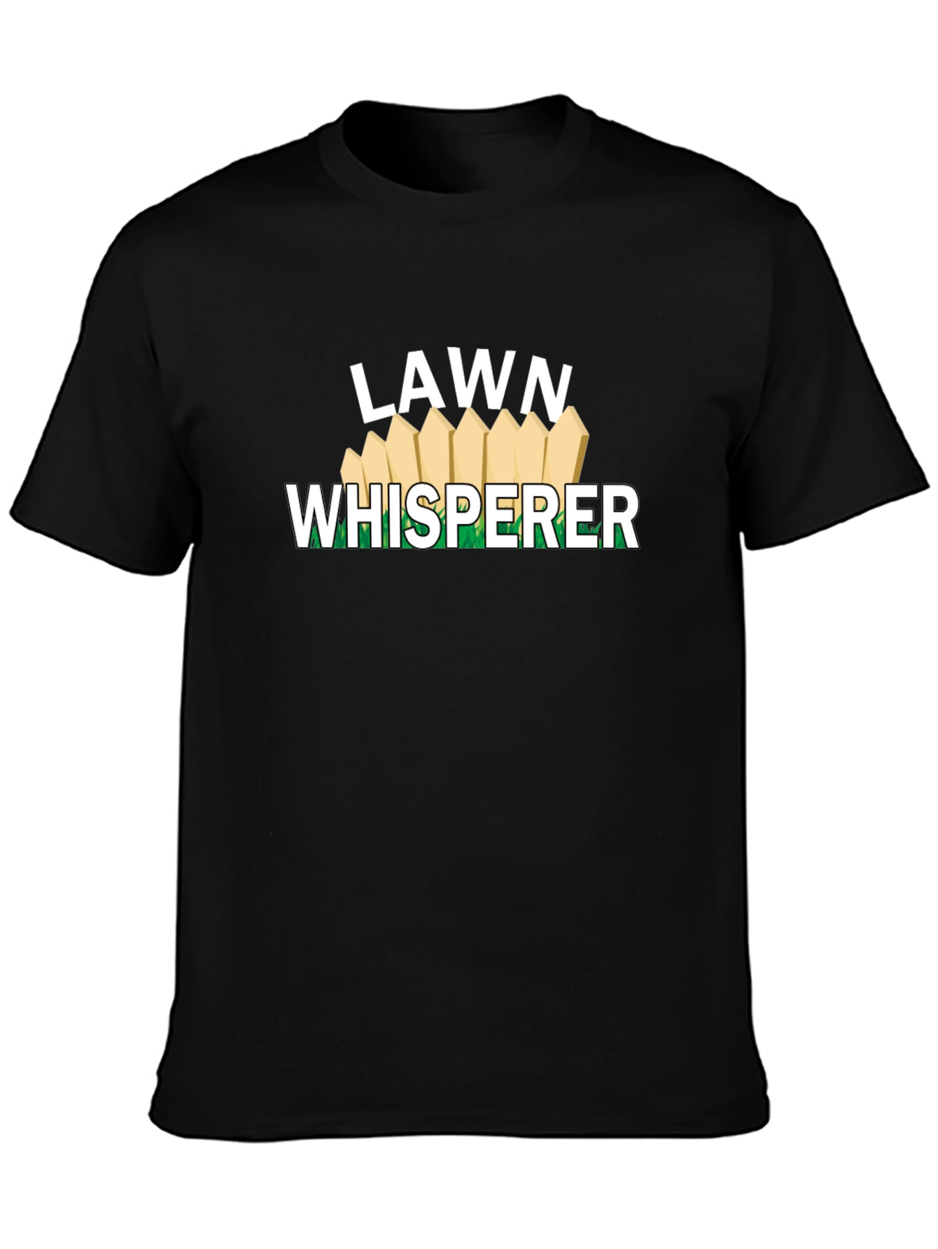 Black Lawn Whisperer Graphic Tee - Black view 3