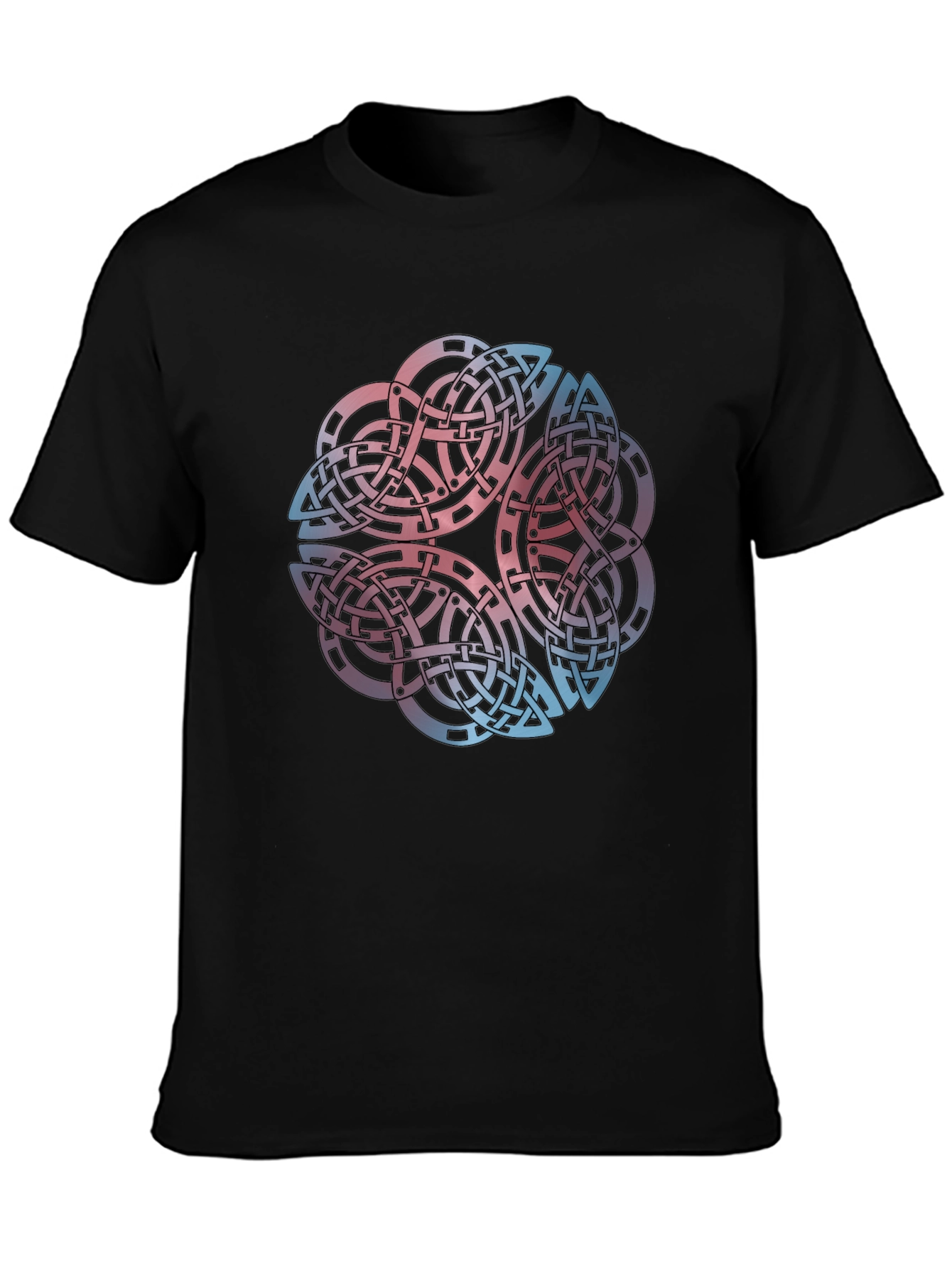 Black Celtic Knot Graphic Tee - Black T-Shirt view 3