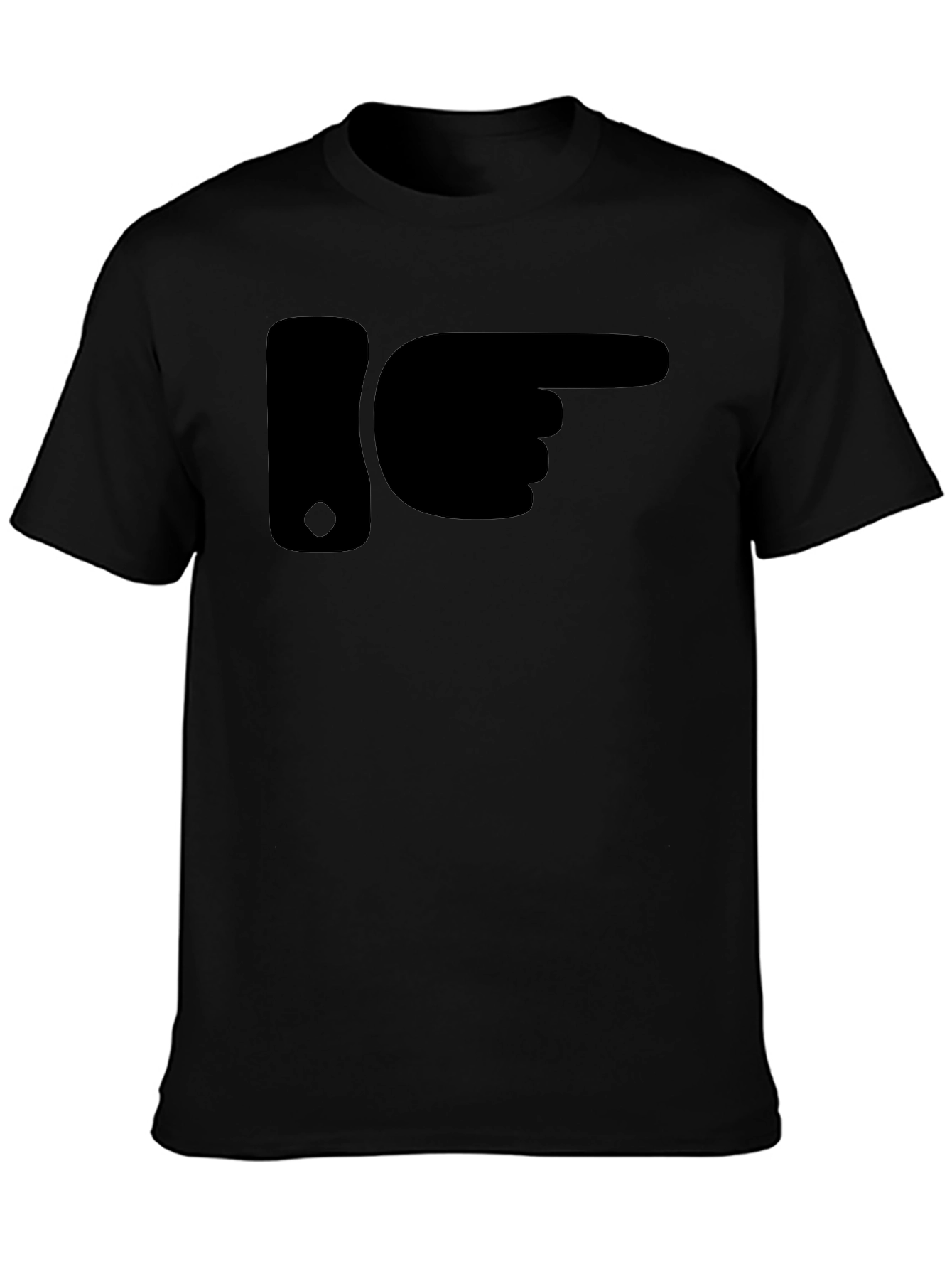 Black Right Direction T-Shirt view 3