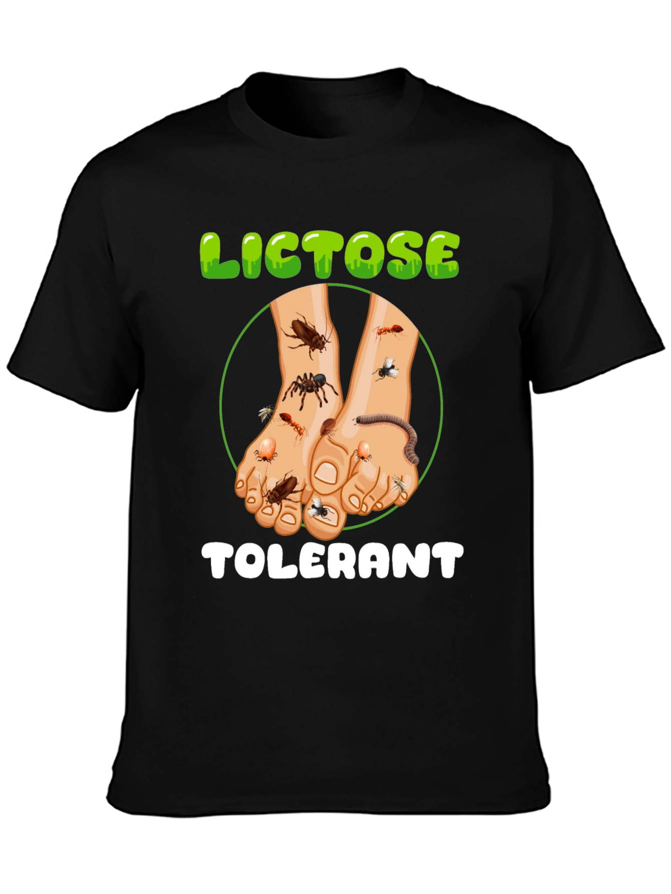 Black Lictose Tolerant Graphic T-Shirt view 3