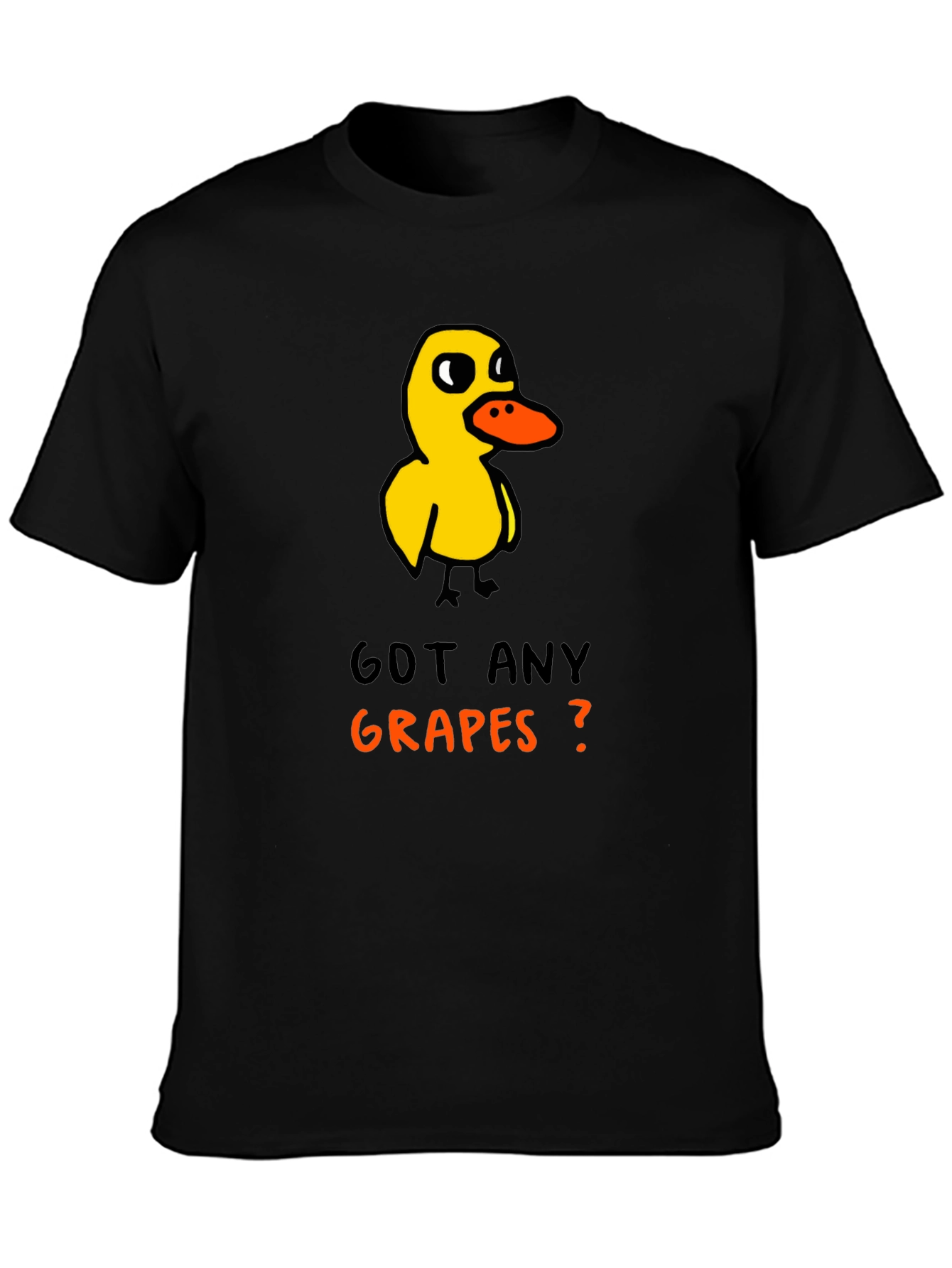Black Got Any Grapes Duck T-Shirt view 3