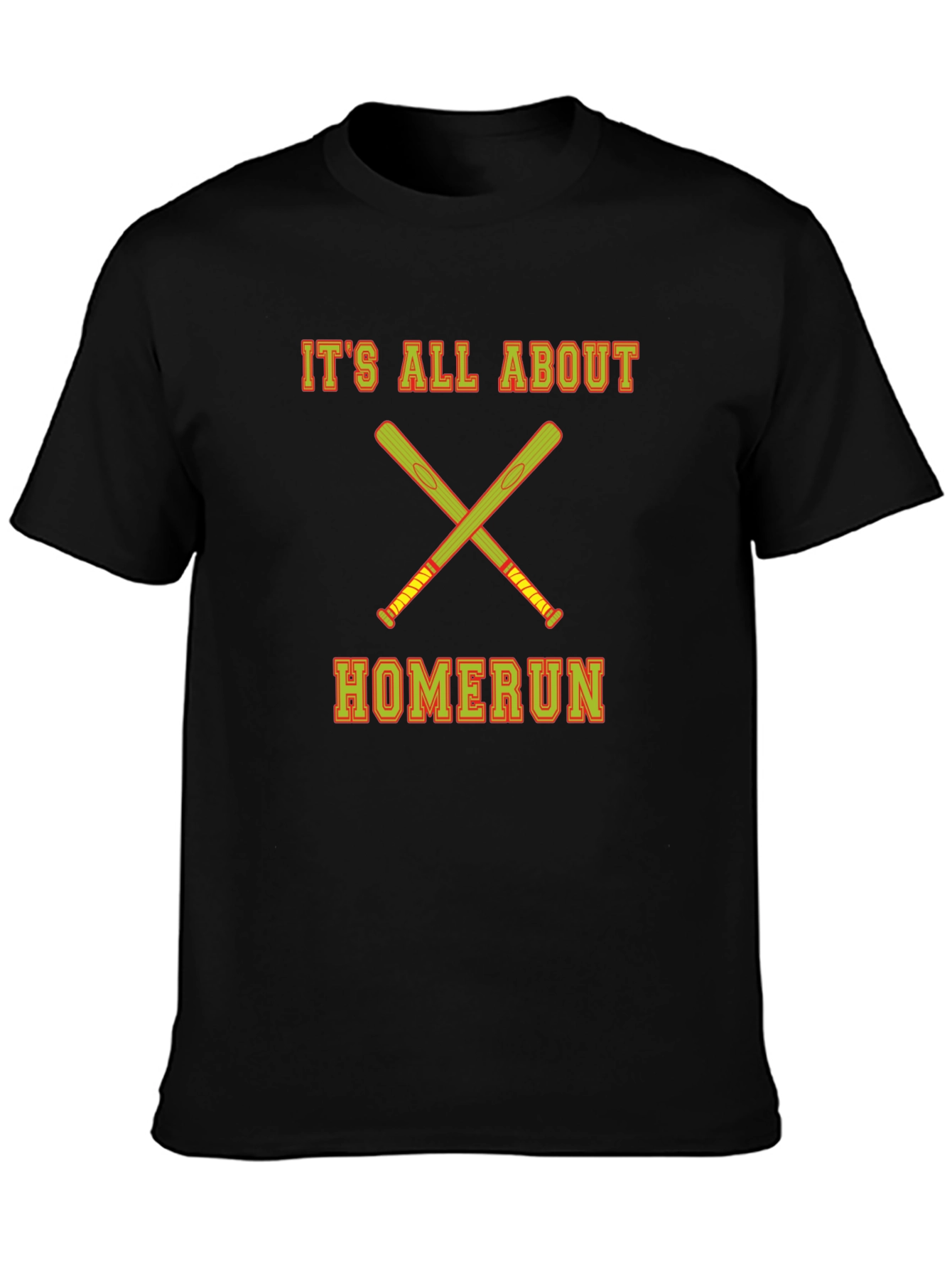 Black It's All About Homerun T-Shirt view 3