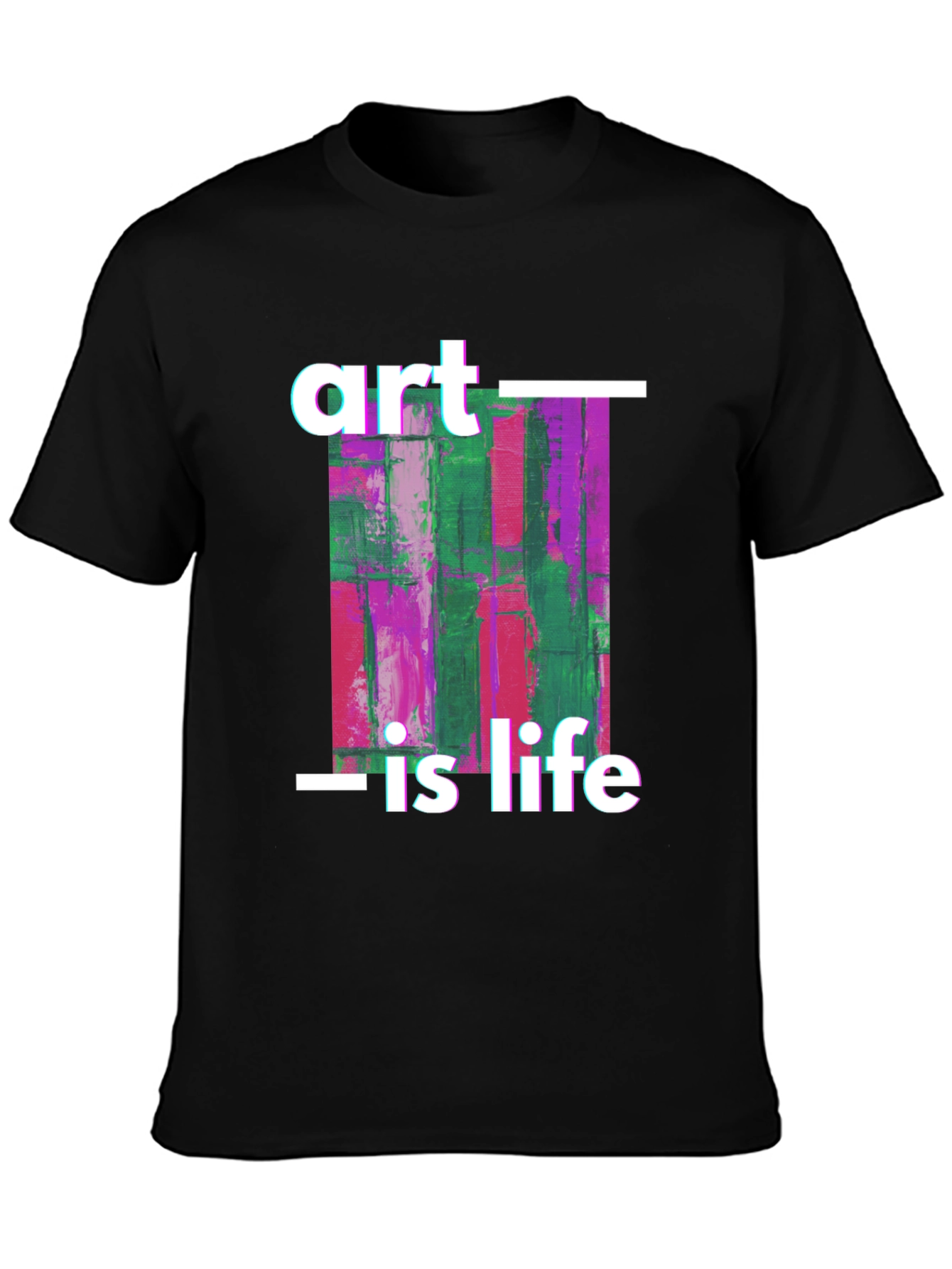 Art is Life Graphic Tee - Black Unisex T-Shirt - 3