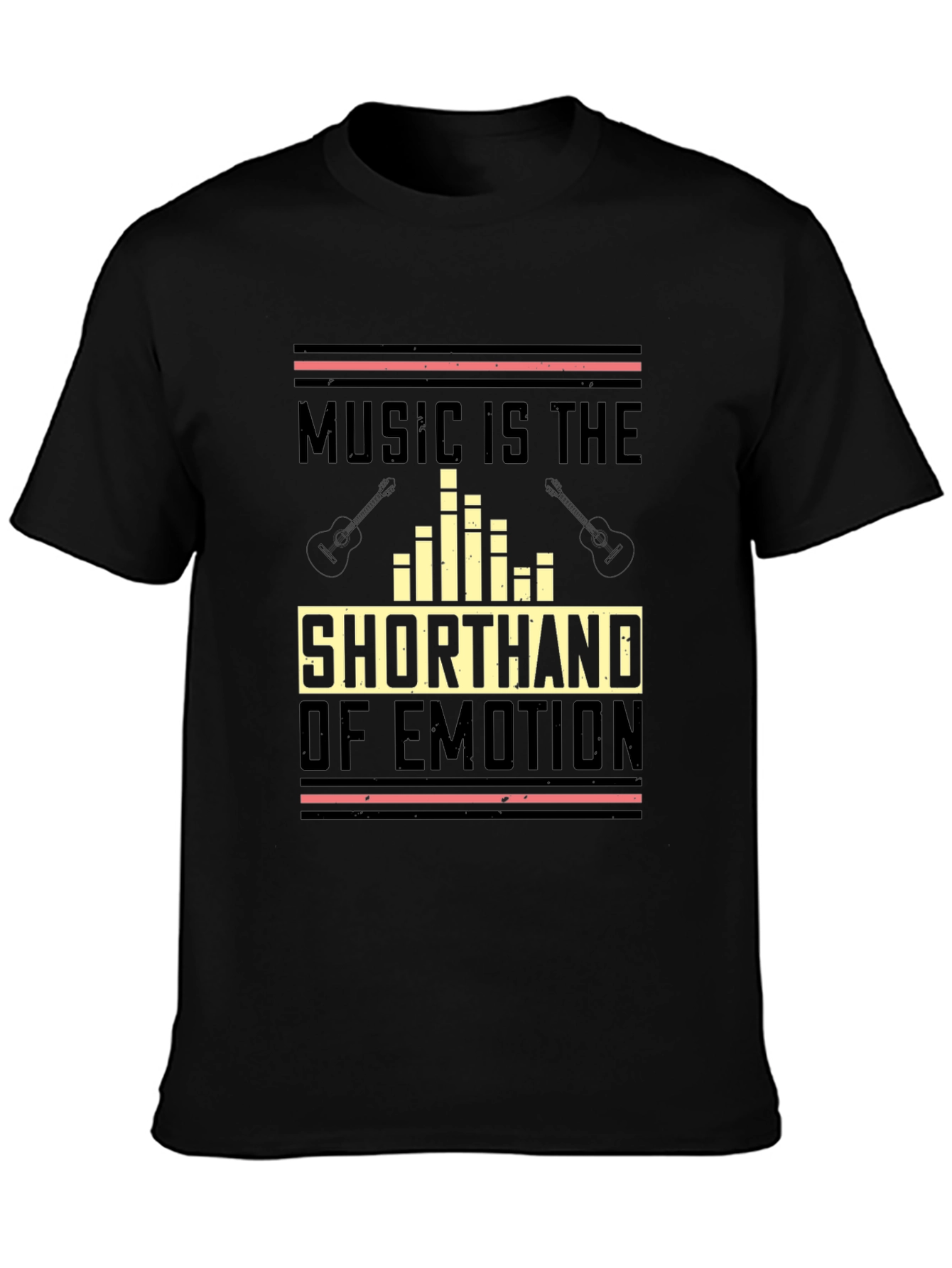 Black Music is the Shorthand of Emotion T-Shirt view 3