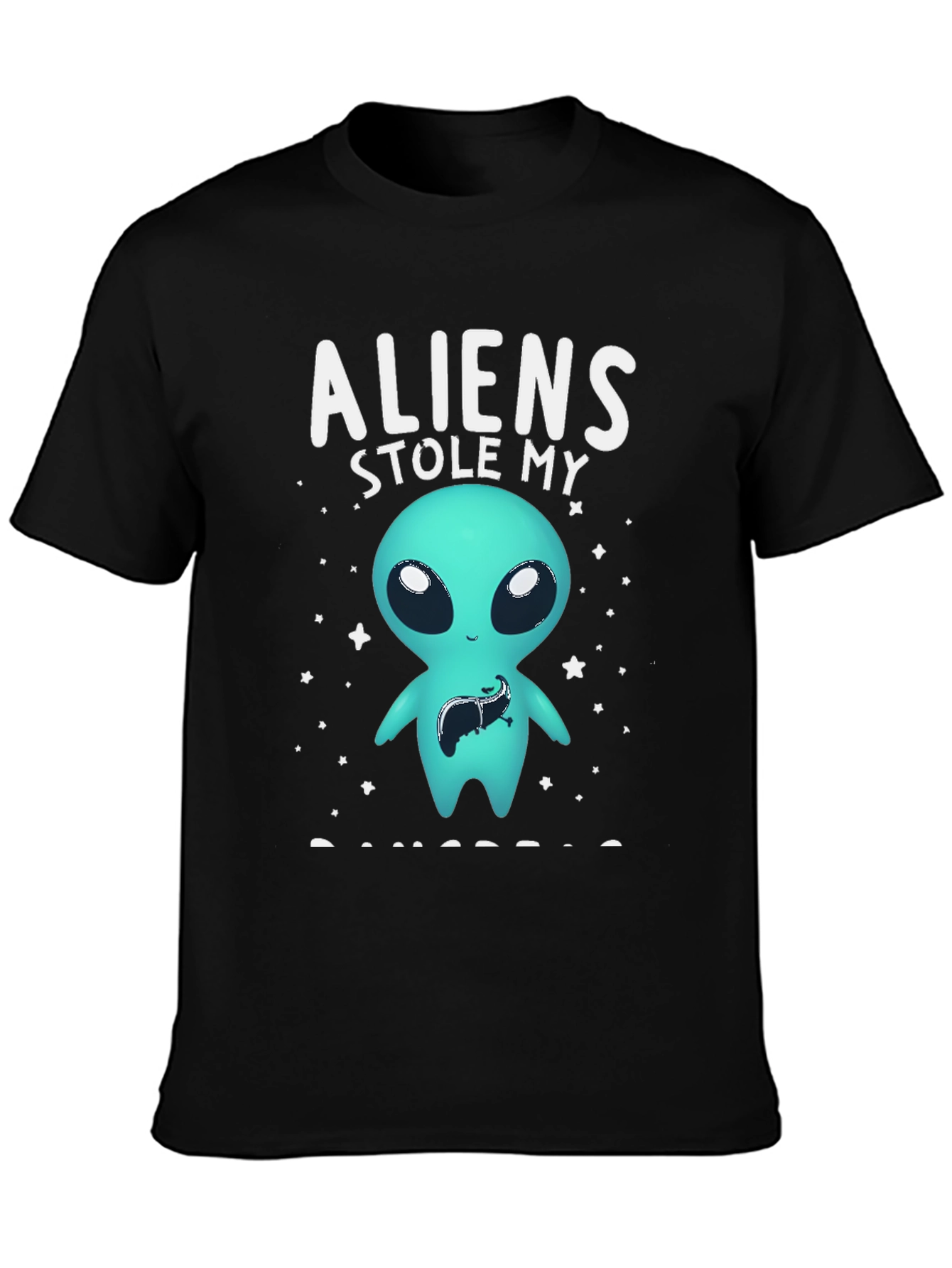 Black Aliens Stole My Liver Graphic Tee view 3